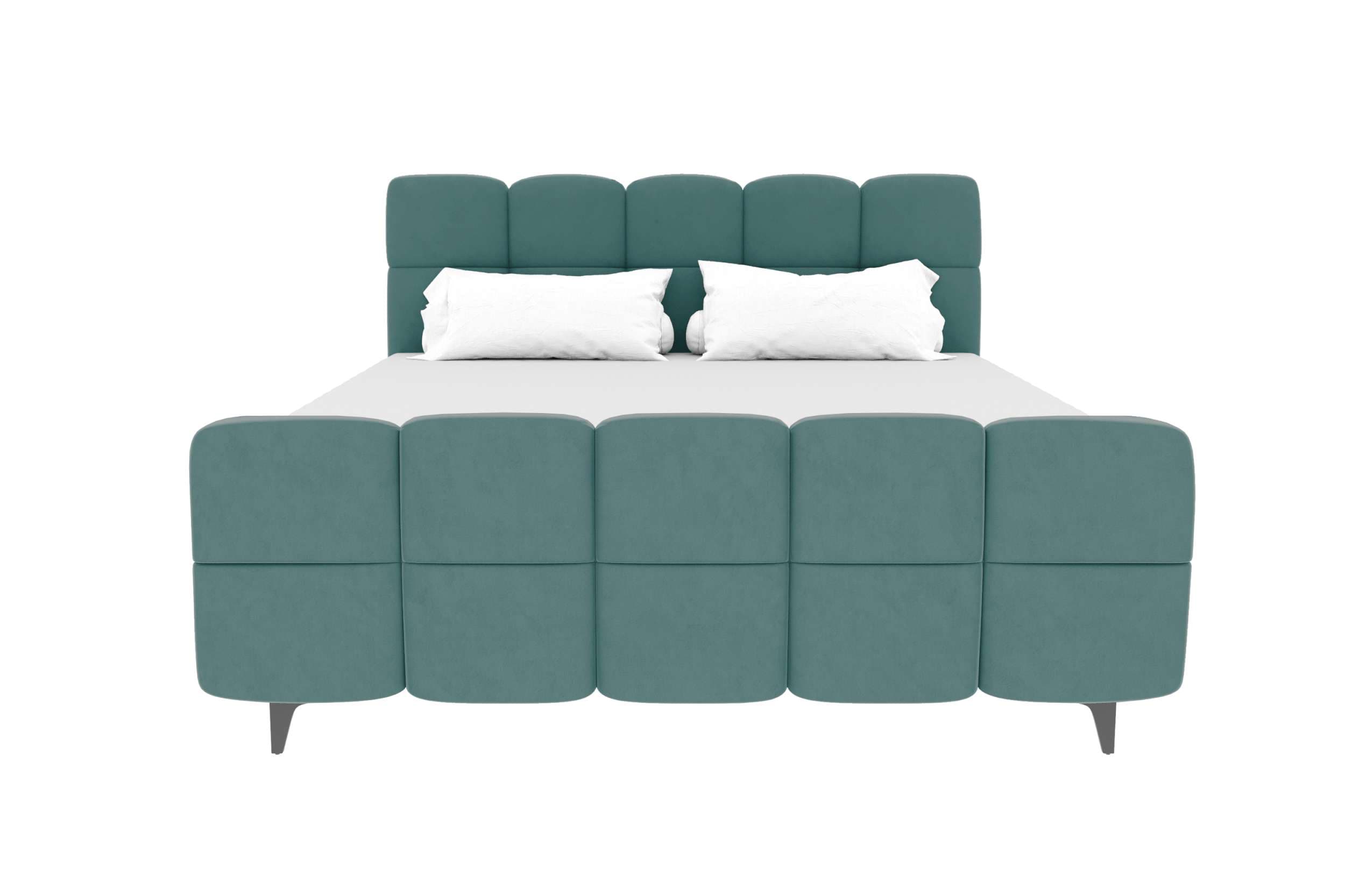 Boxspringbett Luna Pastelltürkis