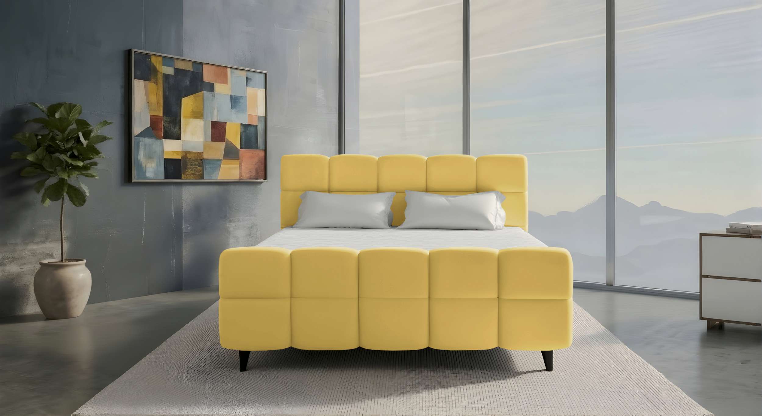 Boxspringbett Luna Beige
