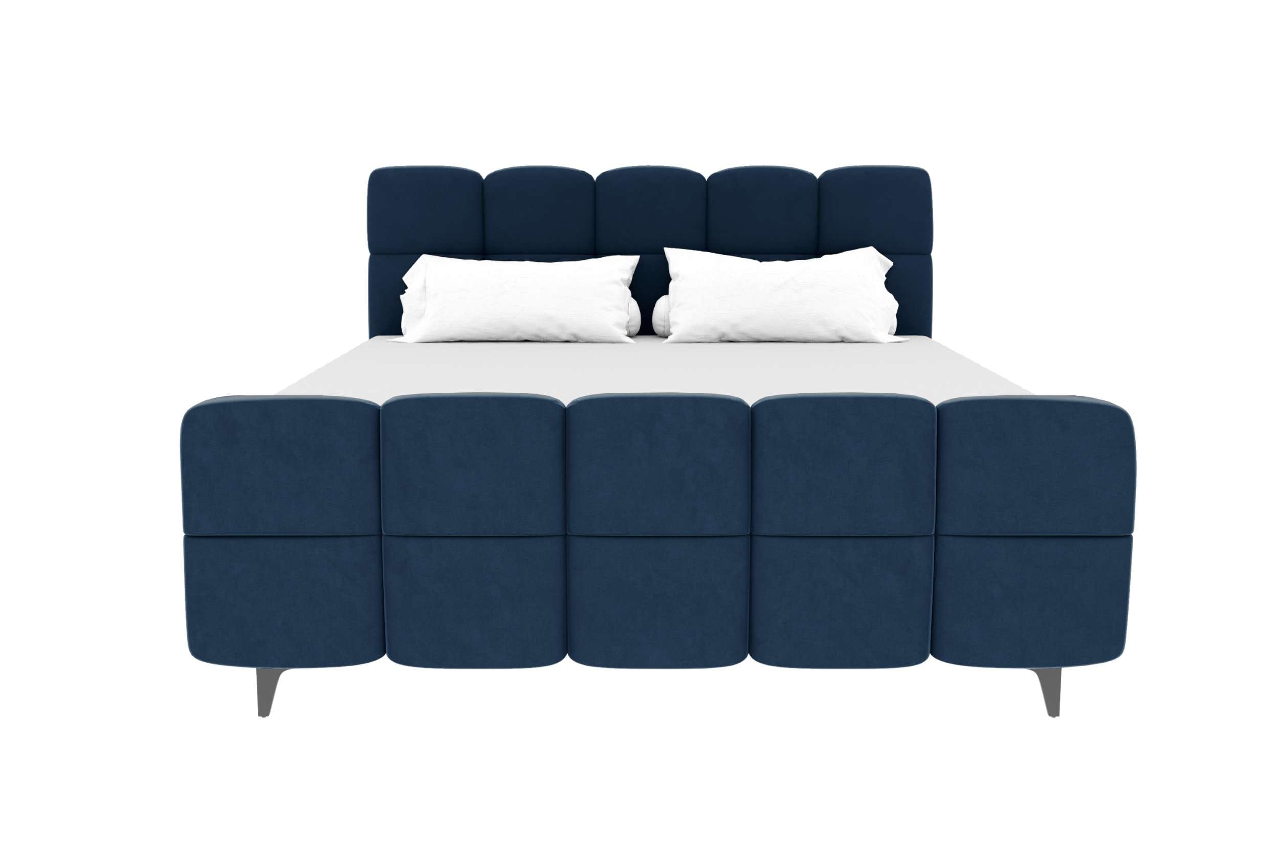 Boxspringbett Luna Blau