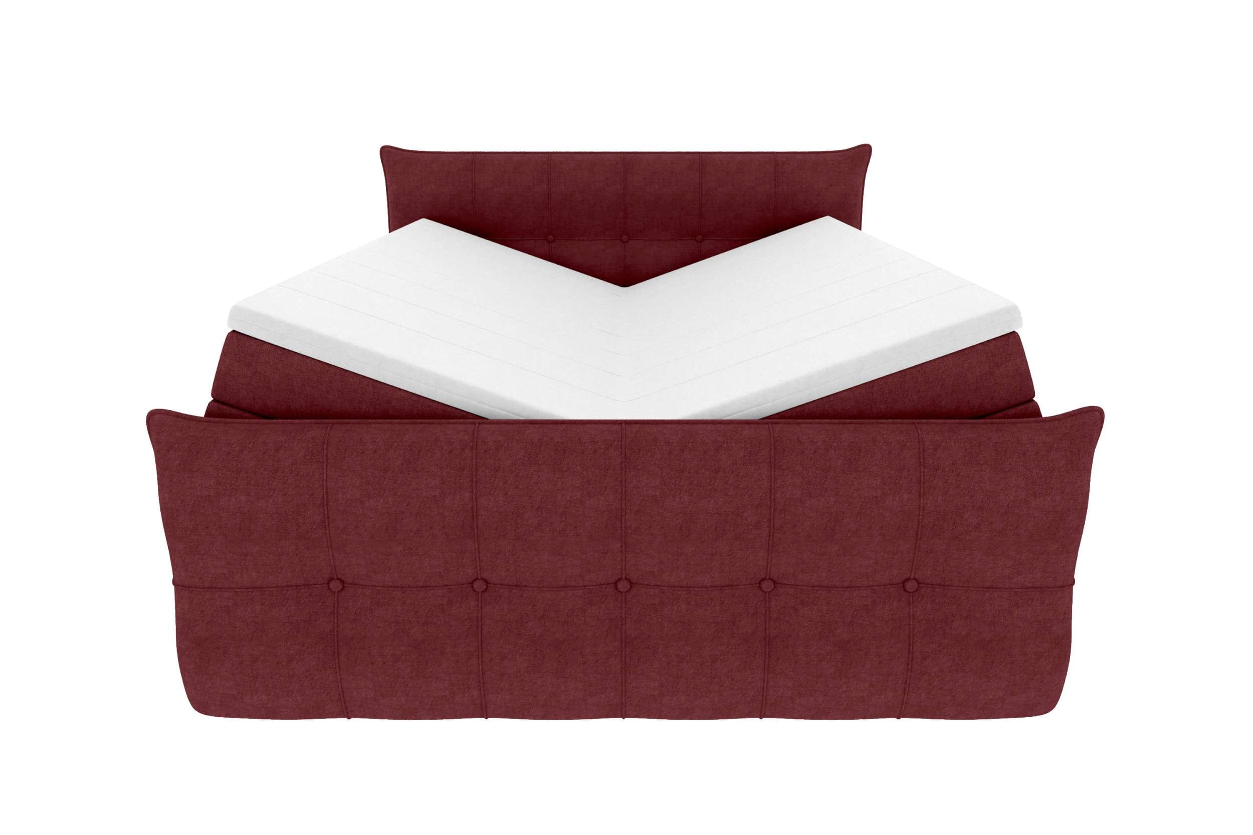 Boxspringbett Marbella Bordeaux