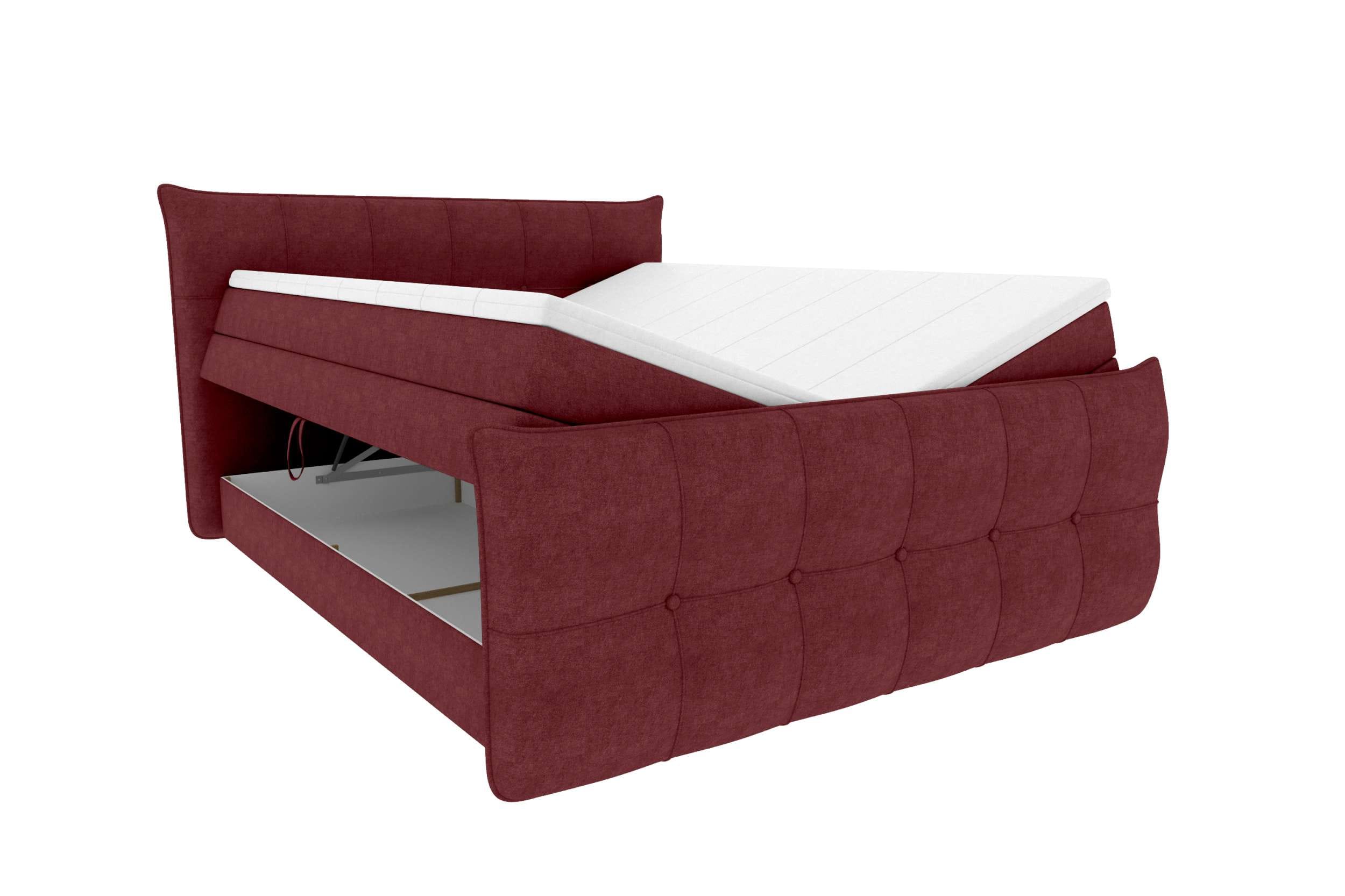 Boxspringbett Marbella Bordeaux