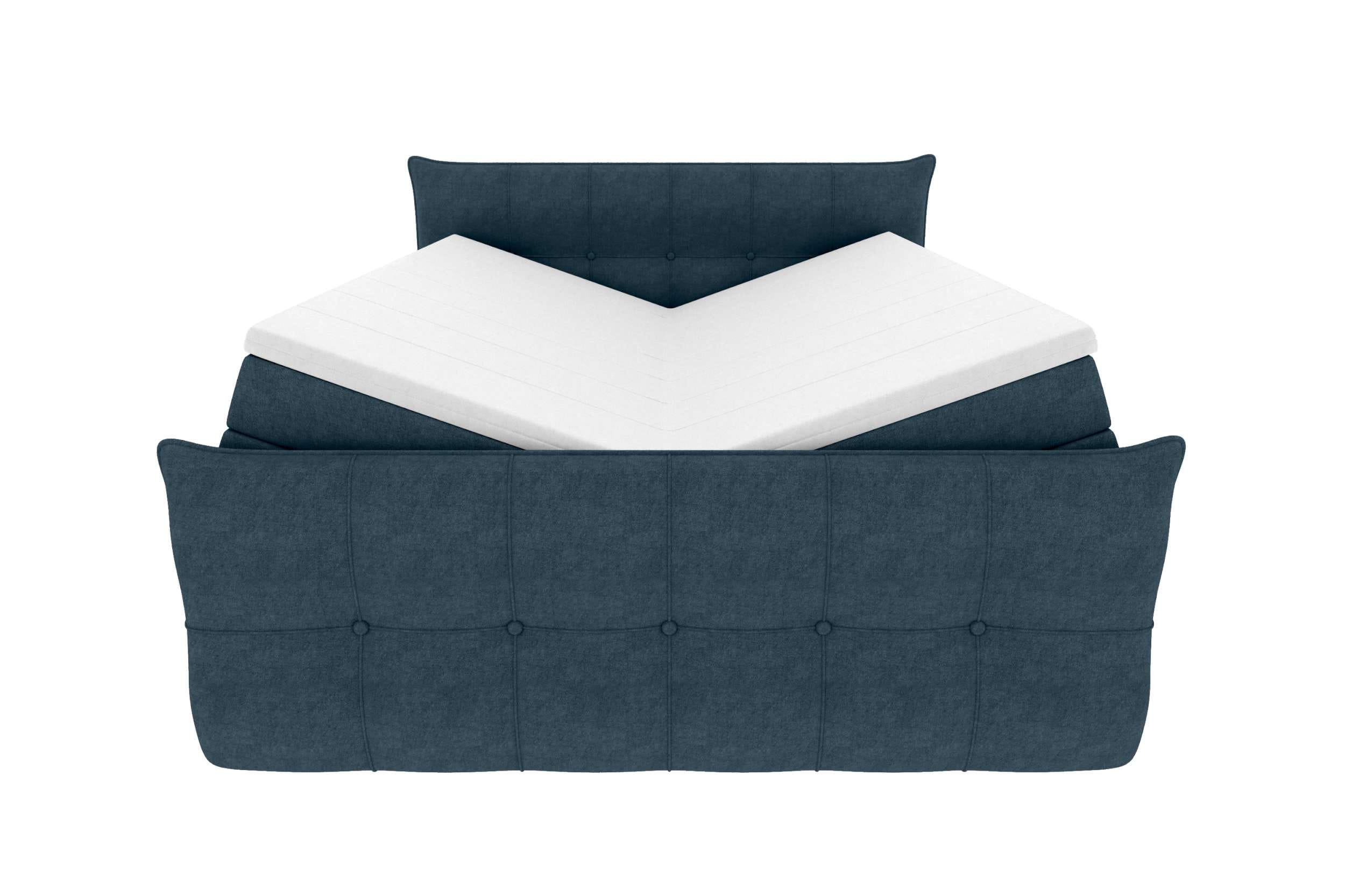 Boxspringbett Marbella Dunkelblau
