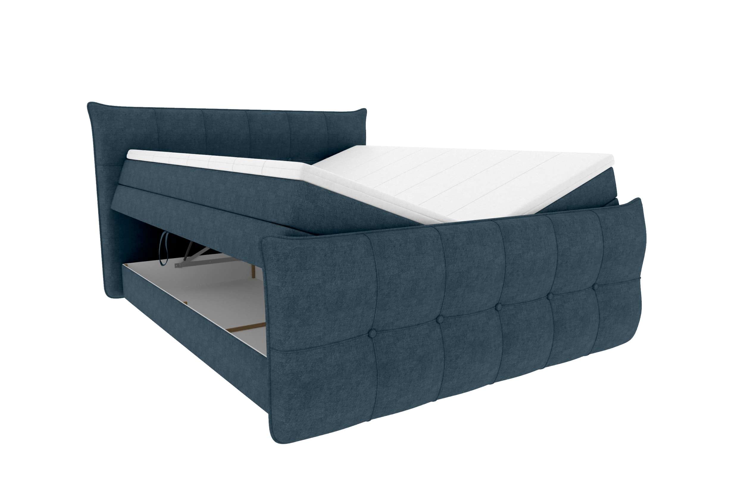Boxspringbett Marbella Dunkelblau