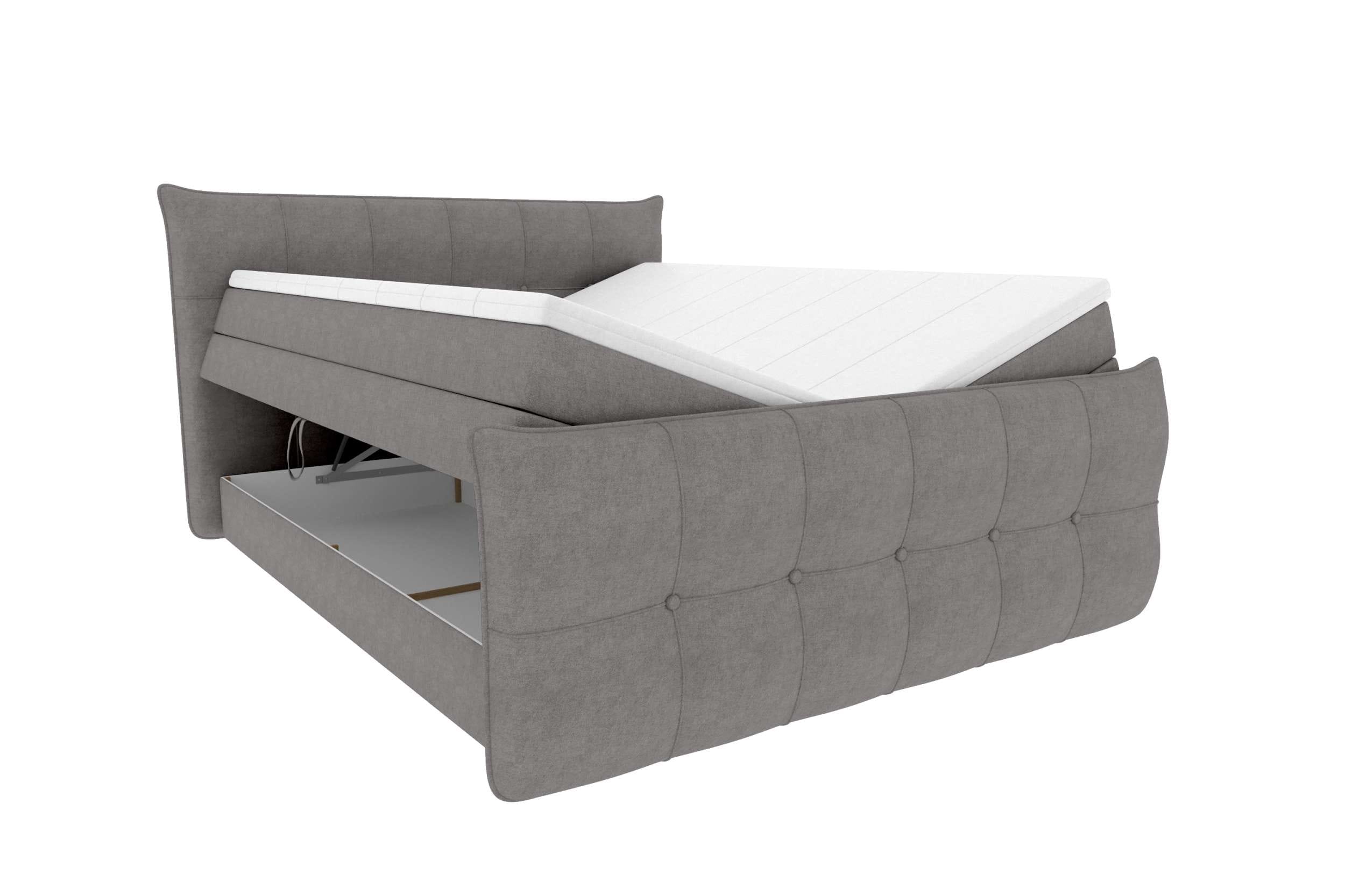 Boxspringbett Marbella Grau