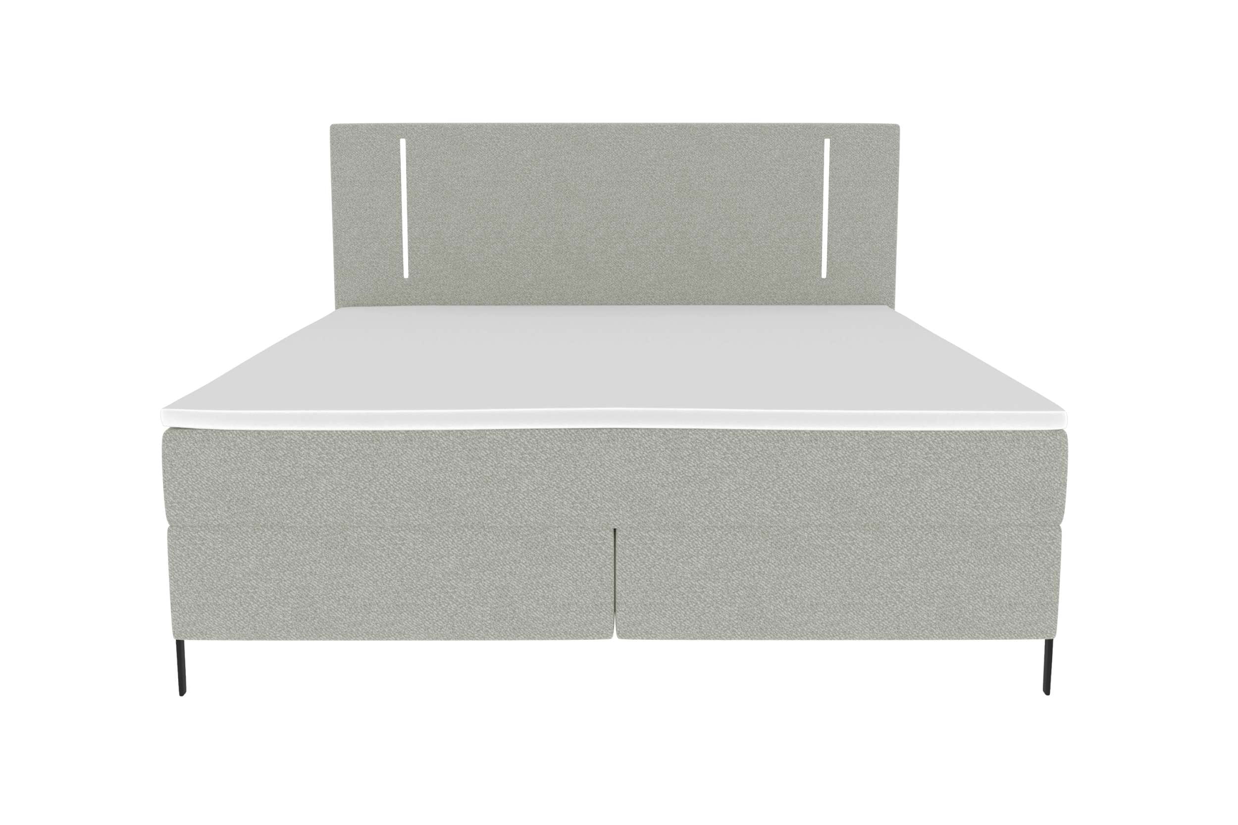 Boxspringbett Titan Hellgrau