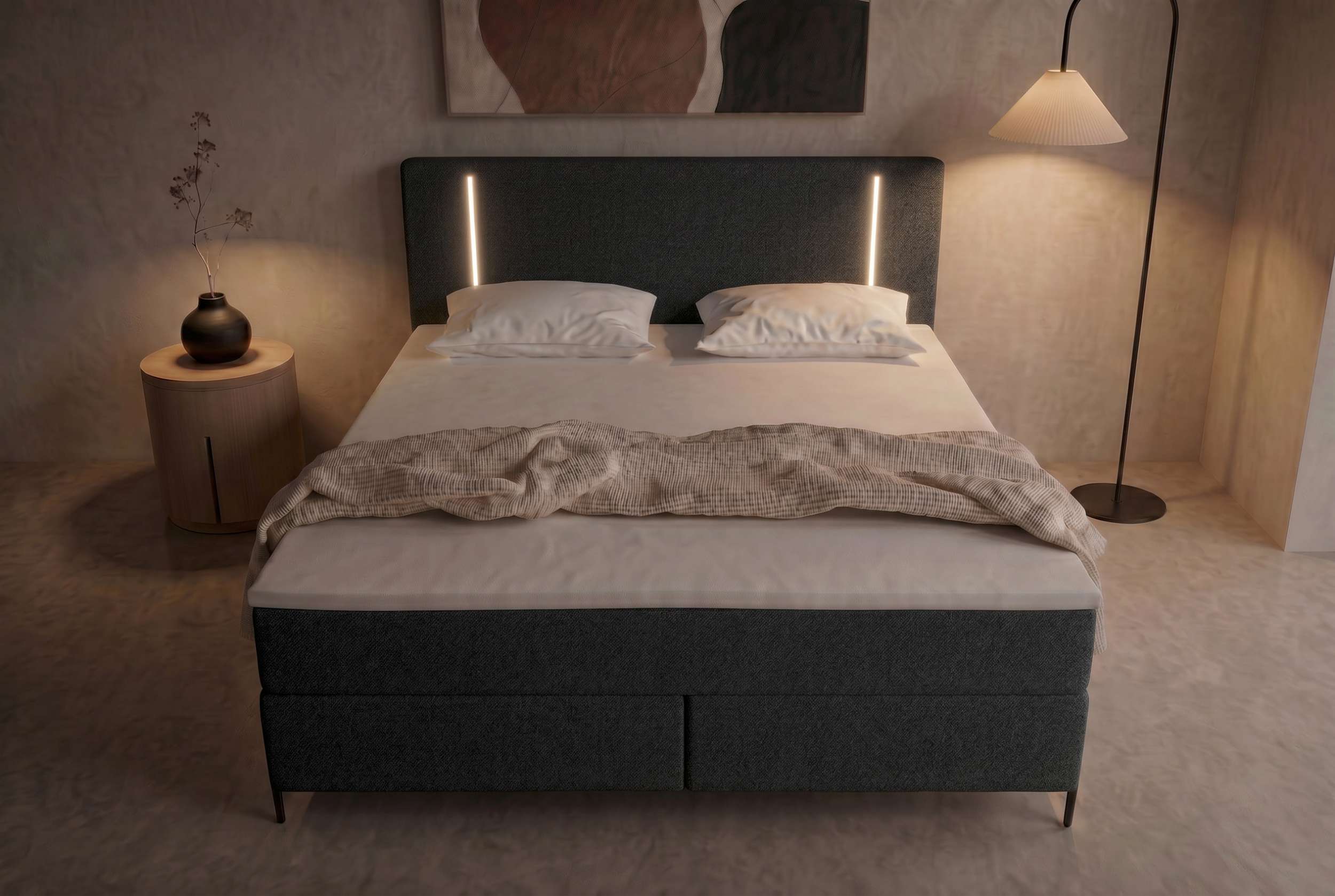 Boxspringbett Titan Schwarz