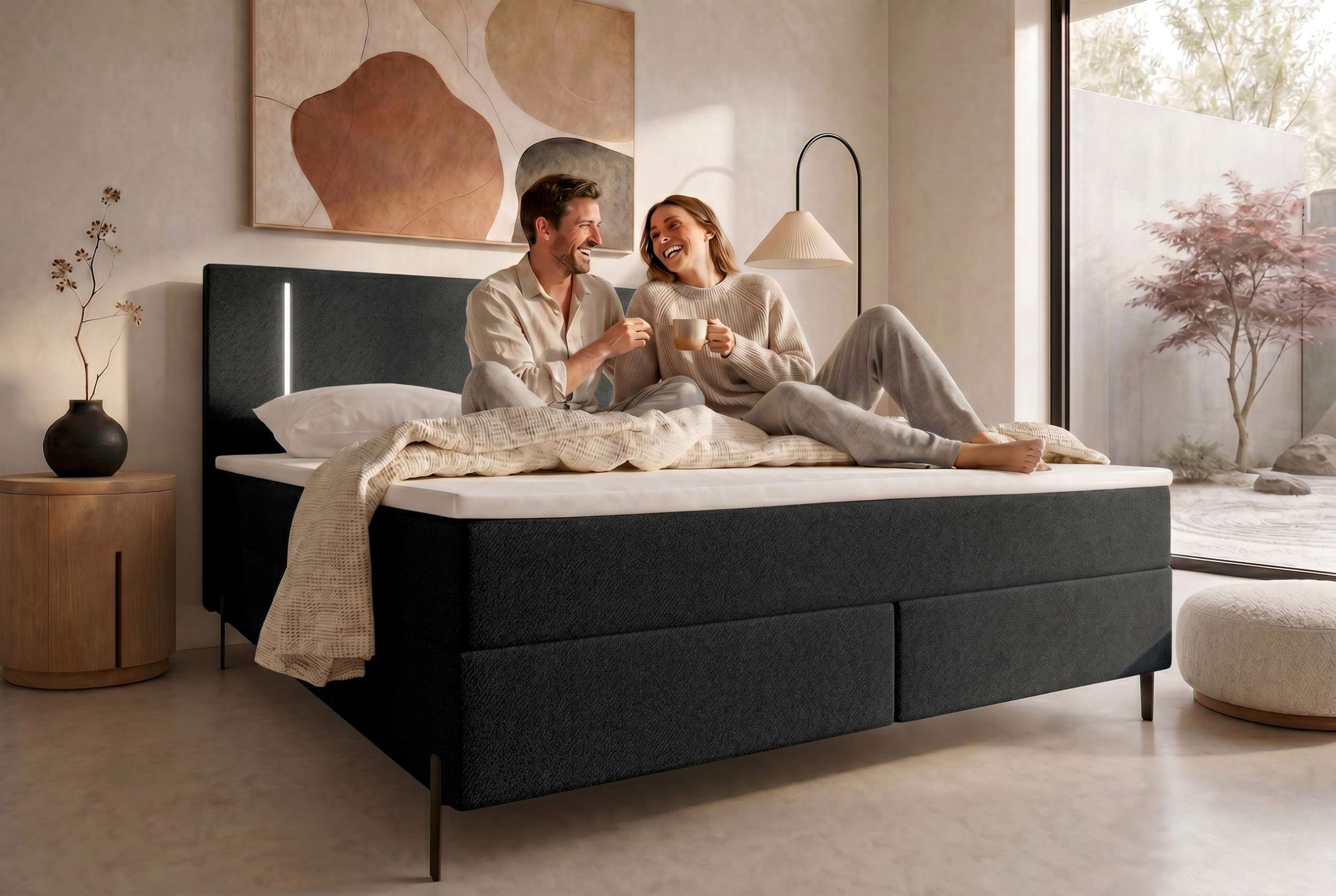 Boxspringbett Titan Schwarz