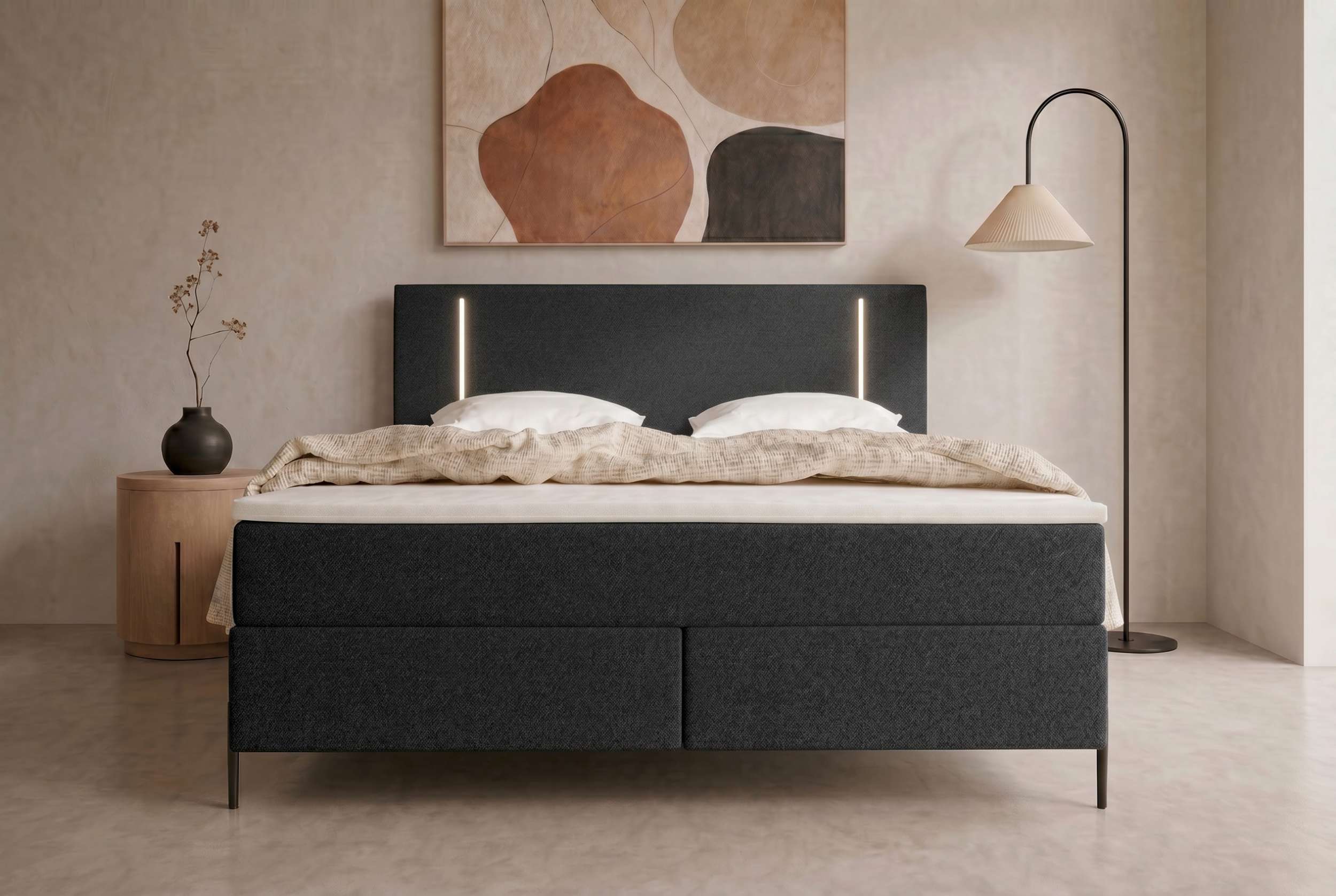 Boxspringbett Titan Schwarz
