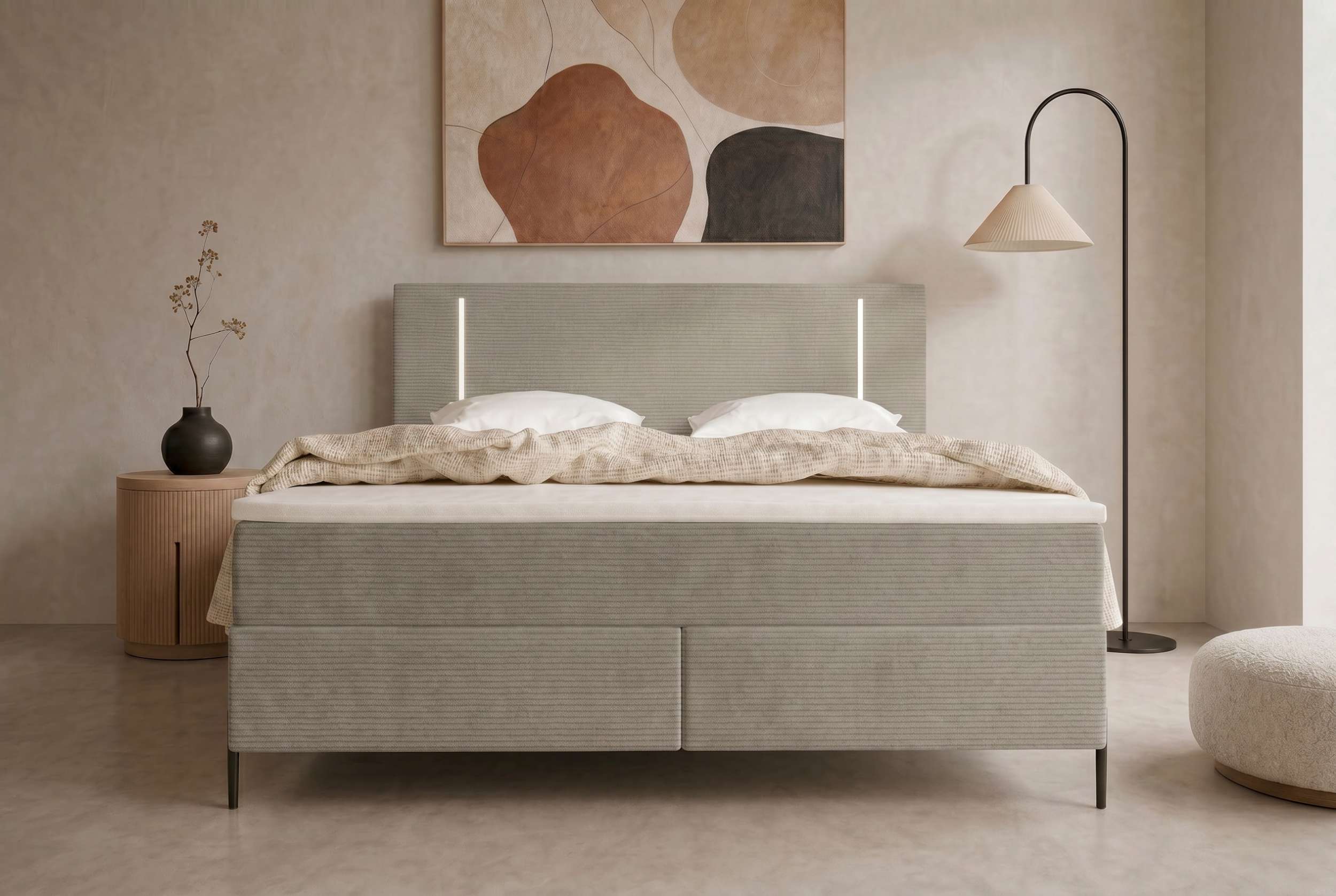 Boxspringbett Titan Cappuccino