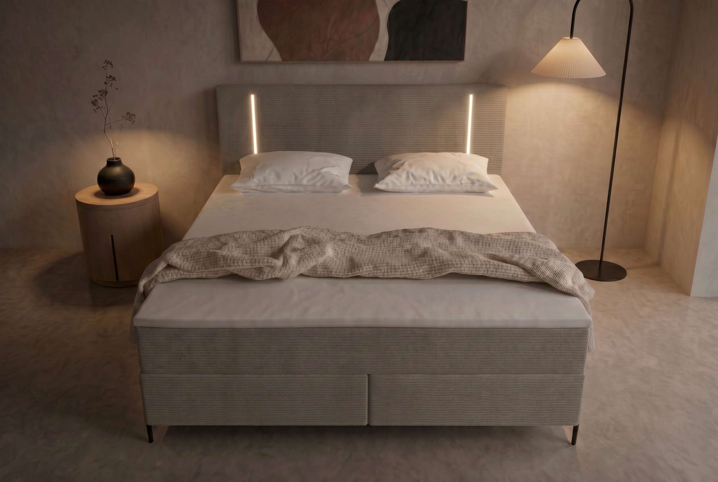Boxspringbett Titan Cappuccino