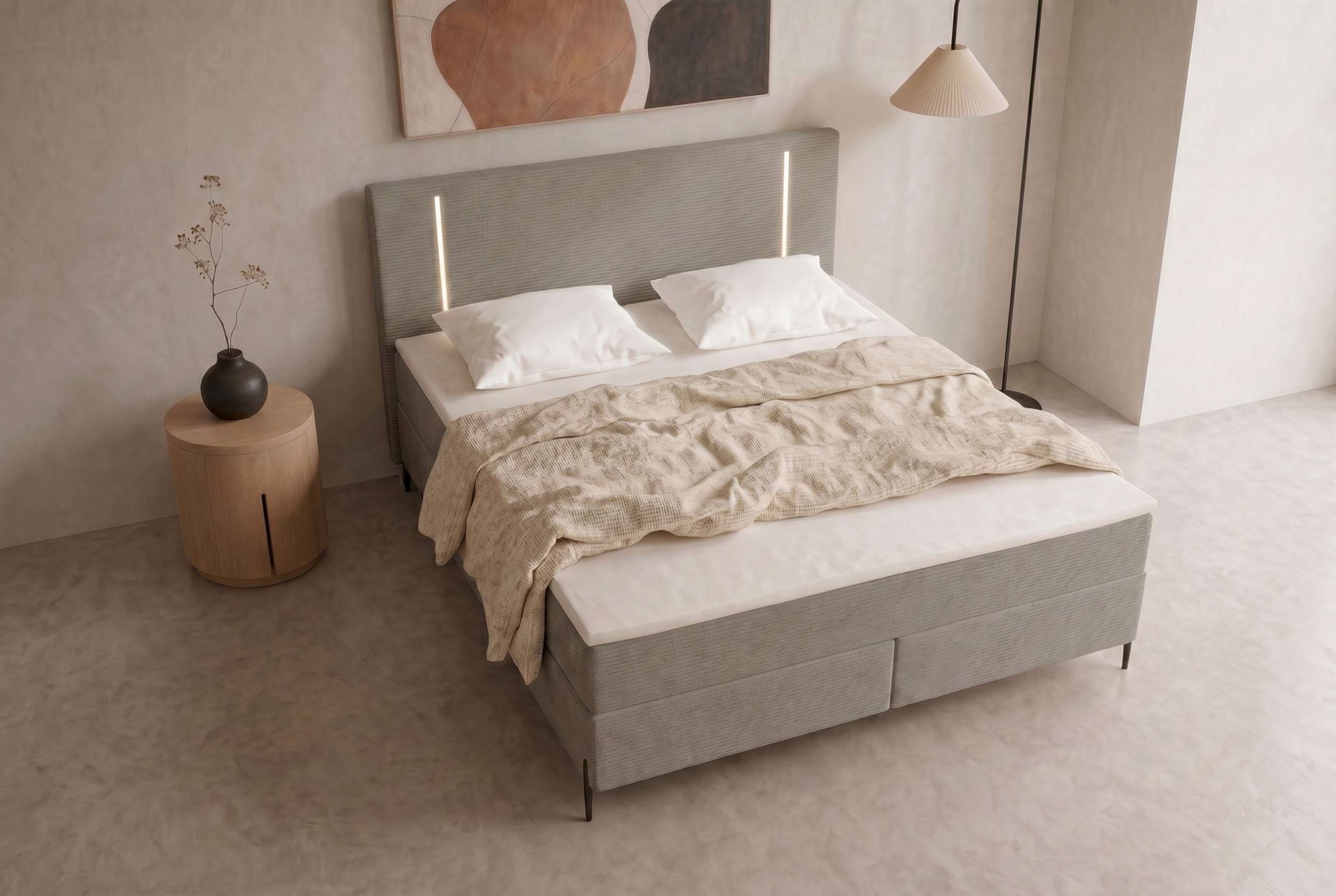 Boxspringbett Titan Cappuccino