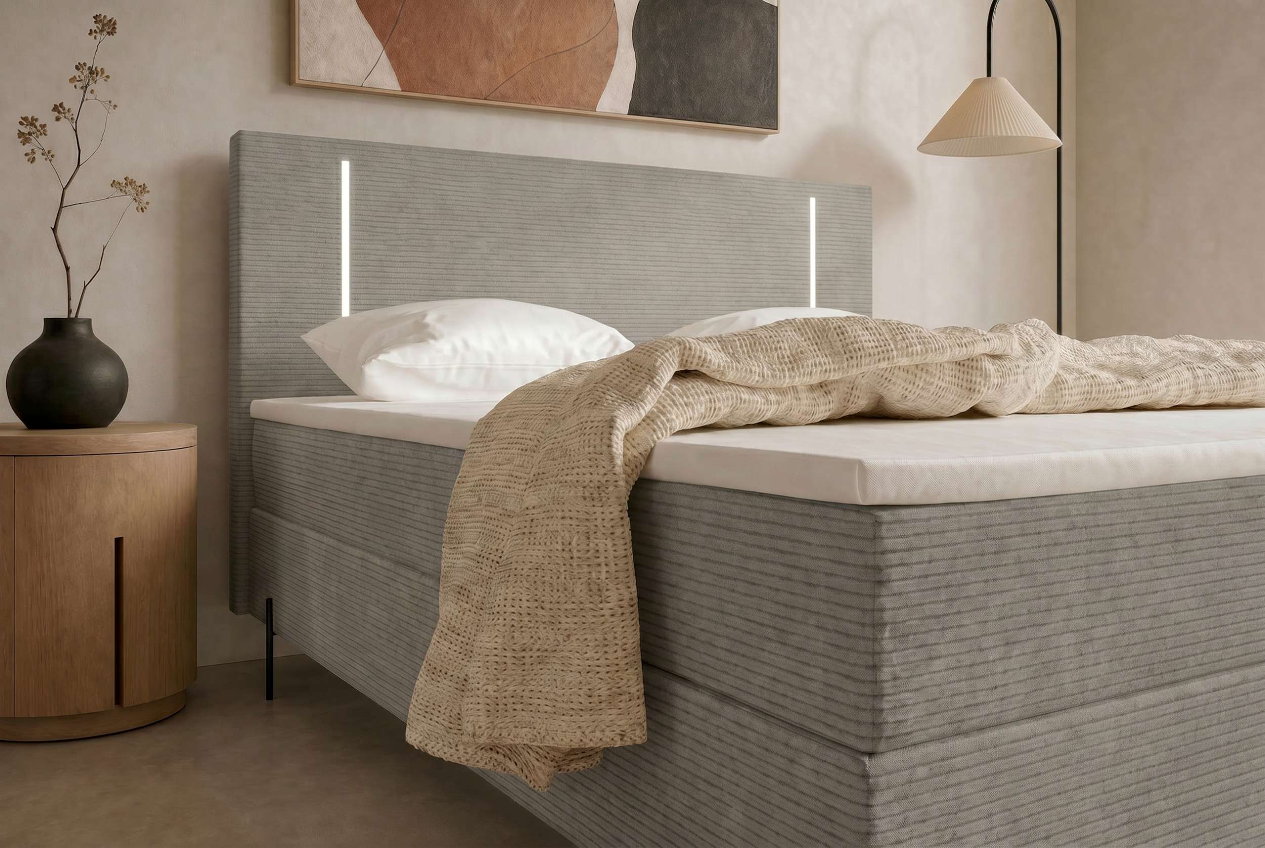 Boxspringbett Titan Cappuccino