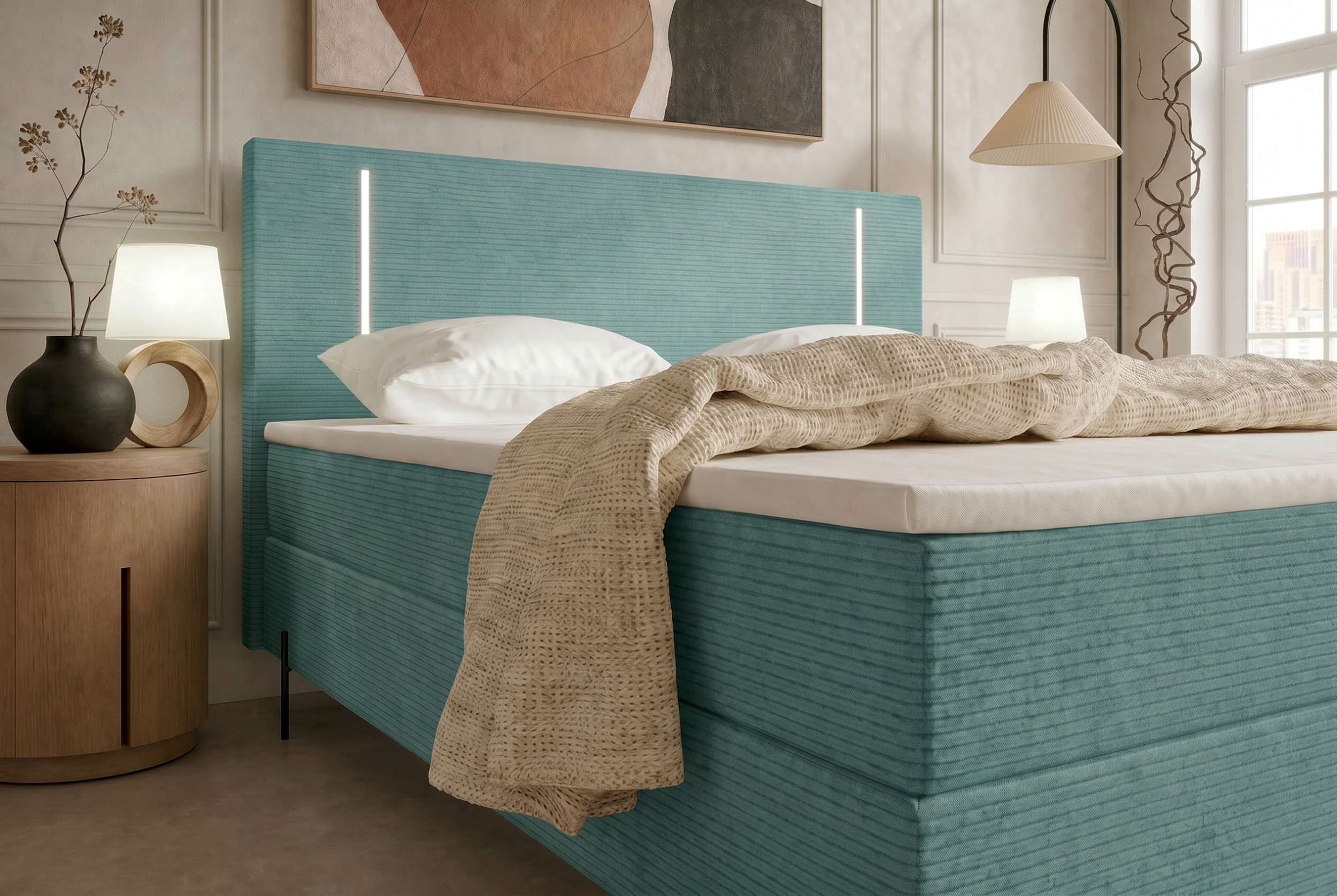 Boxspringbett Titan Türkis
