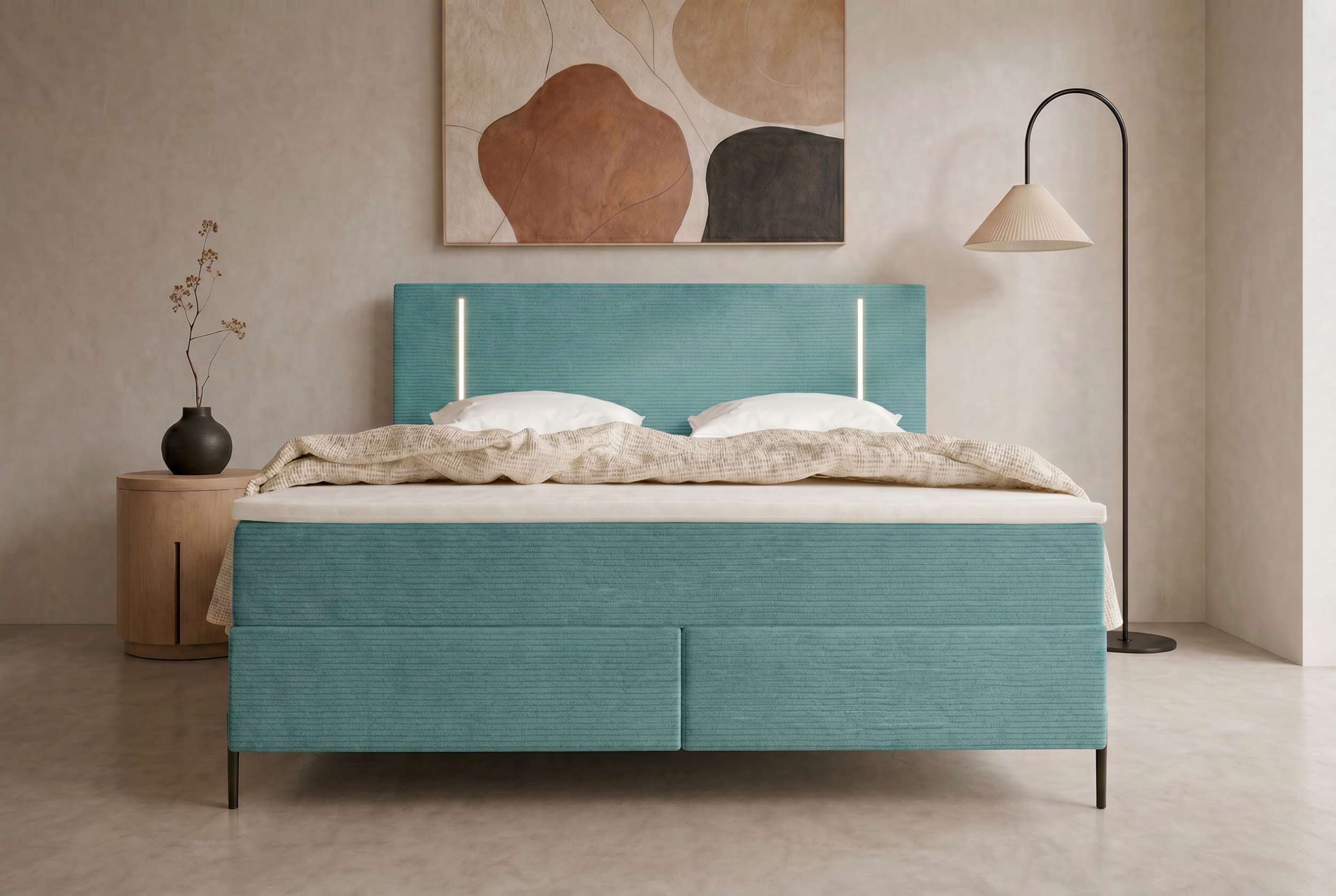 Boxspringbett Titan Türkis
