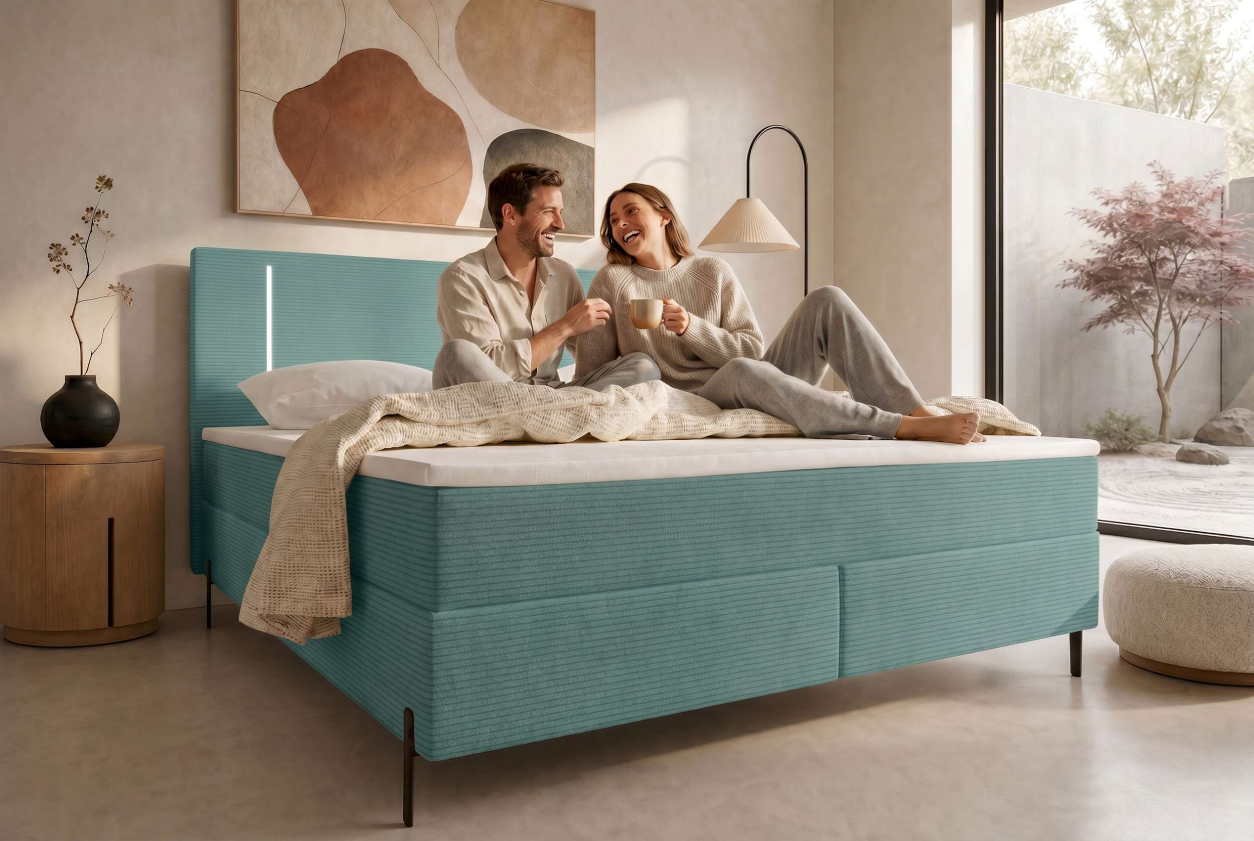Boxspringbett Titan Türkis