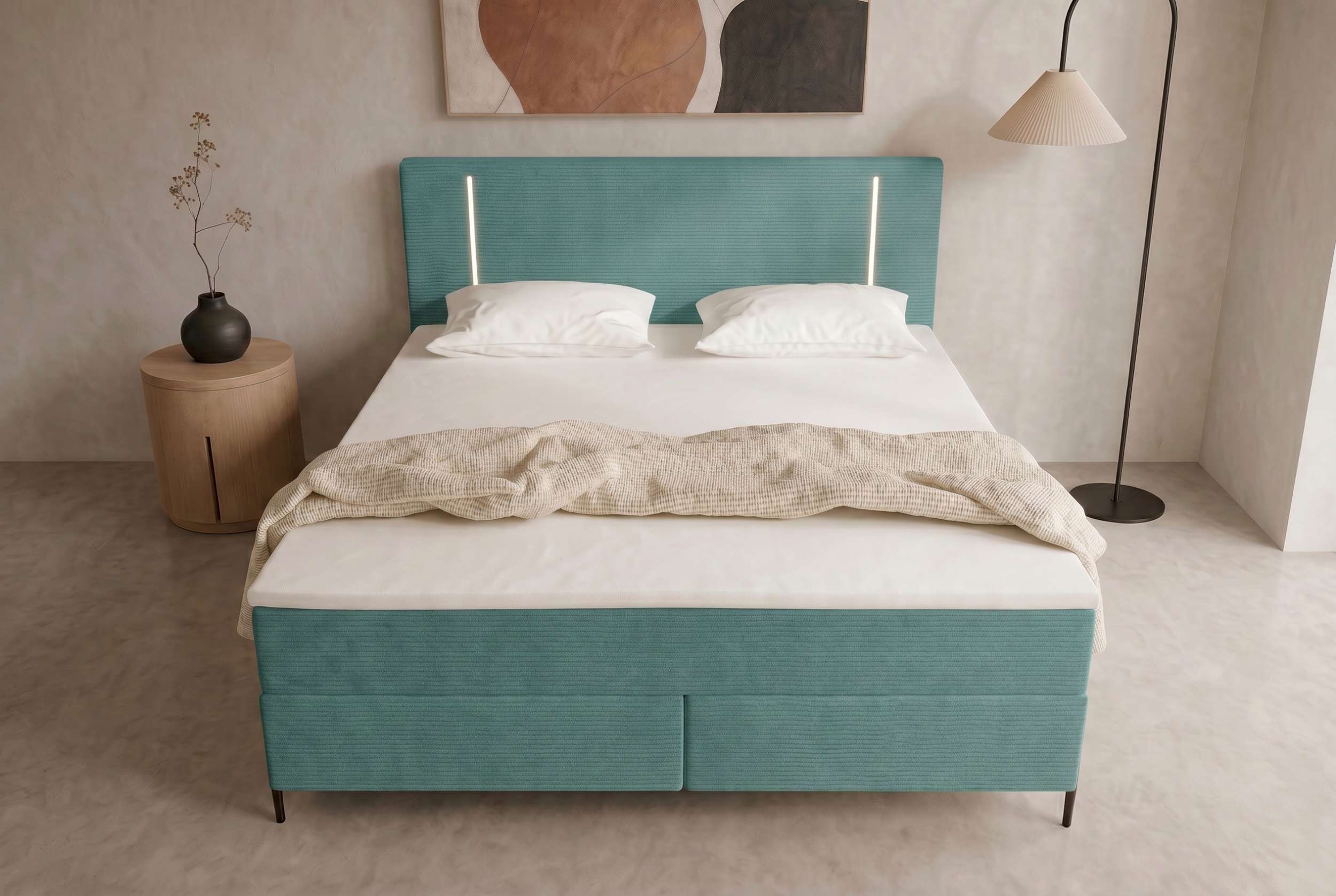 Boxspringbett Titan Türkis