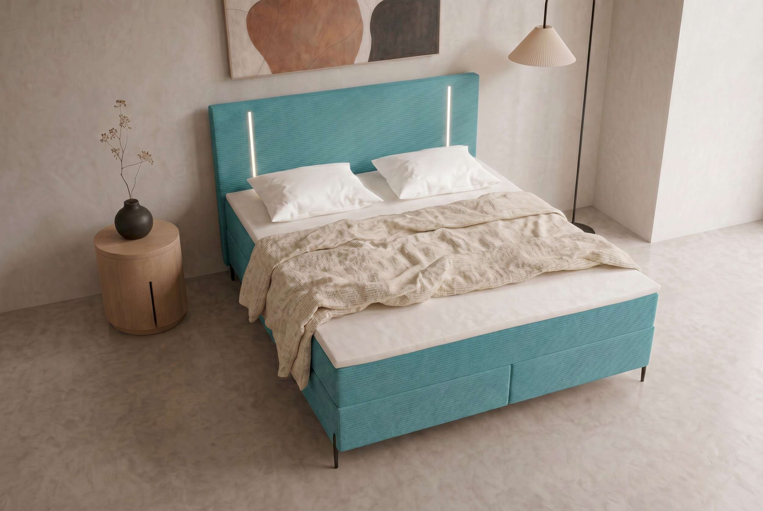 Boxspringbett Titan Türkis
