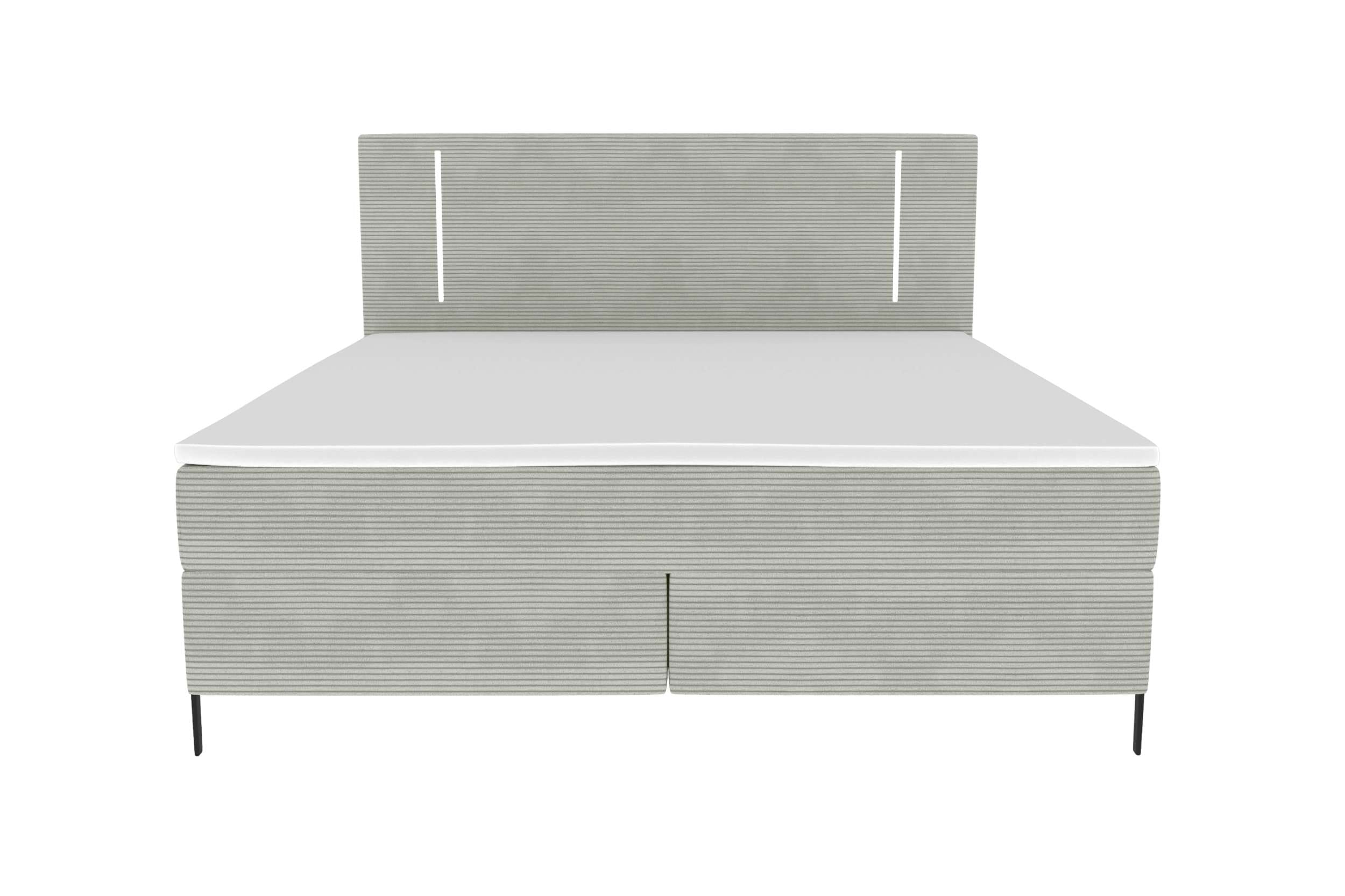 Boxspringbett Titan Hellgrau