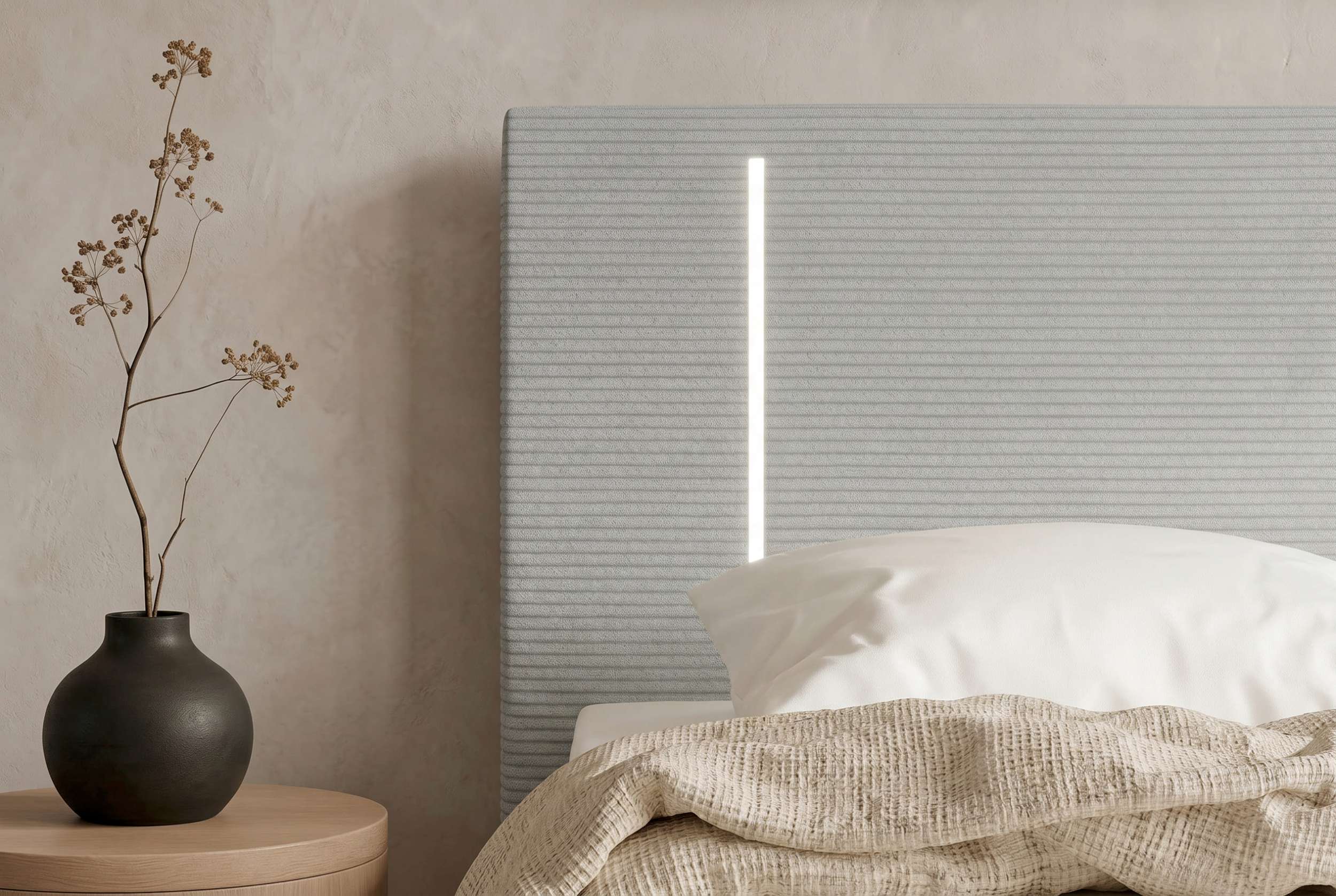 Boxspringbett Titan Hellgrau