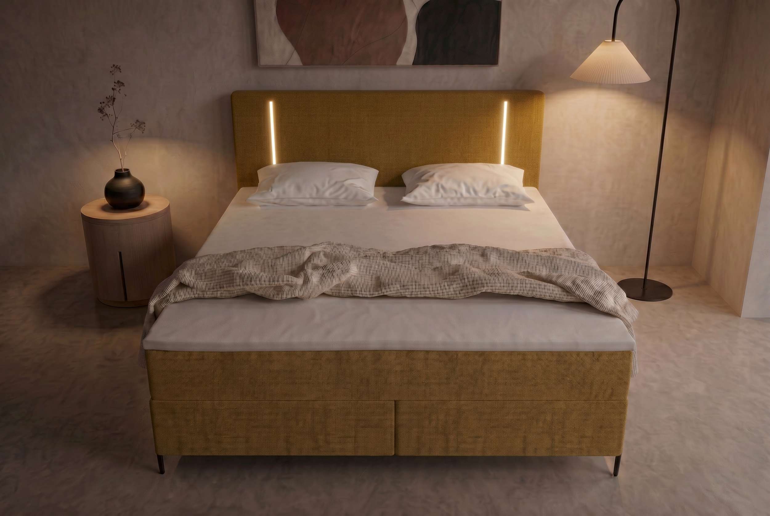 Boxspringbett Titan Gold
