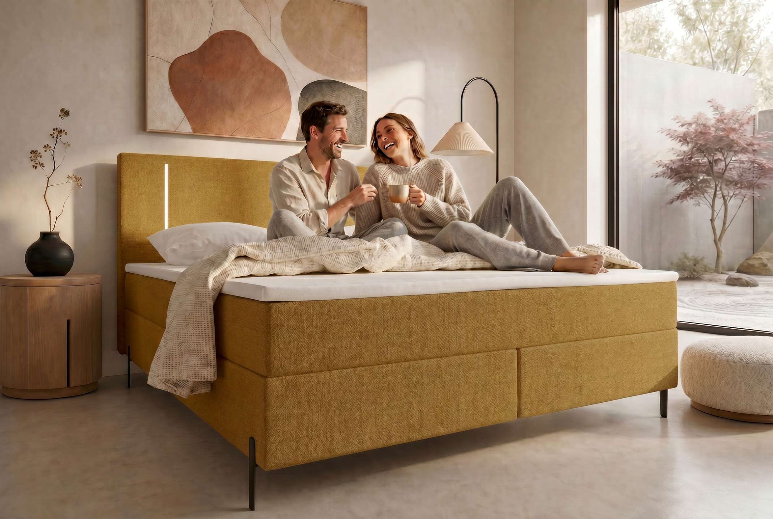 Boxspringbett Titan Gold