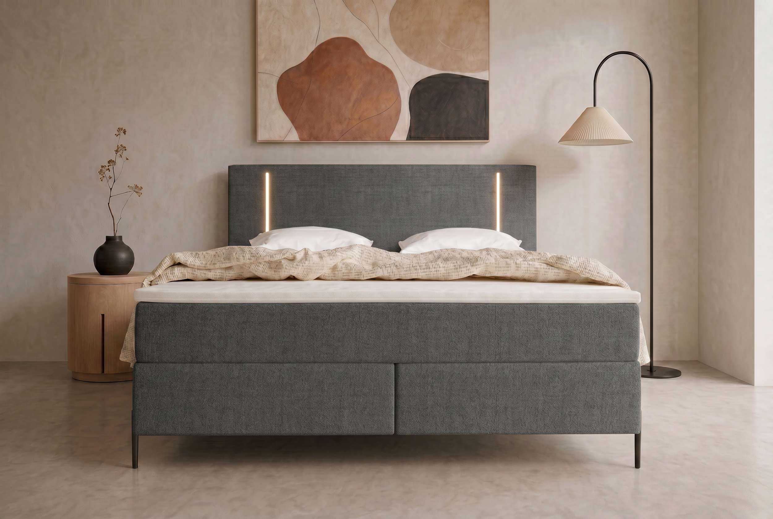 Boxspringbett Titan Graphit