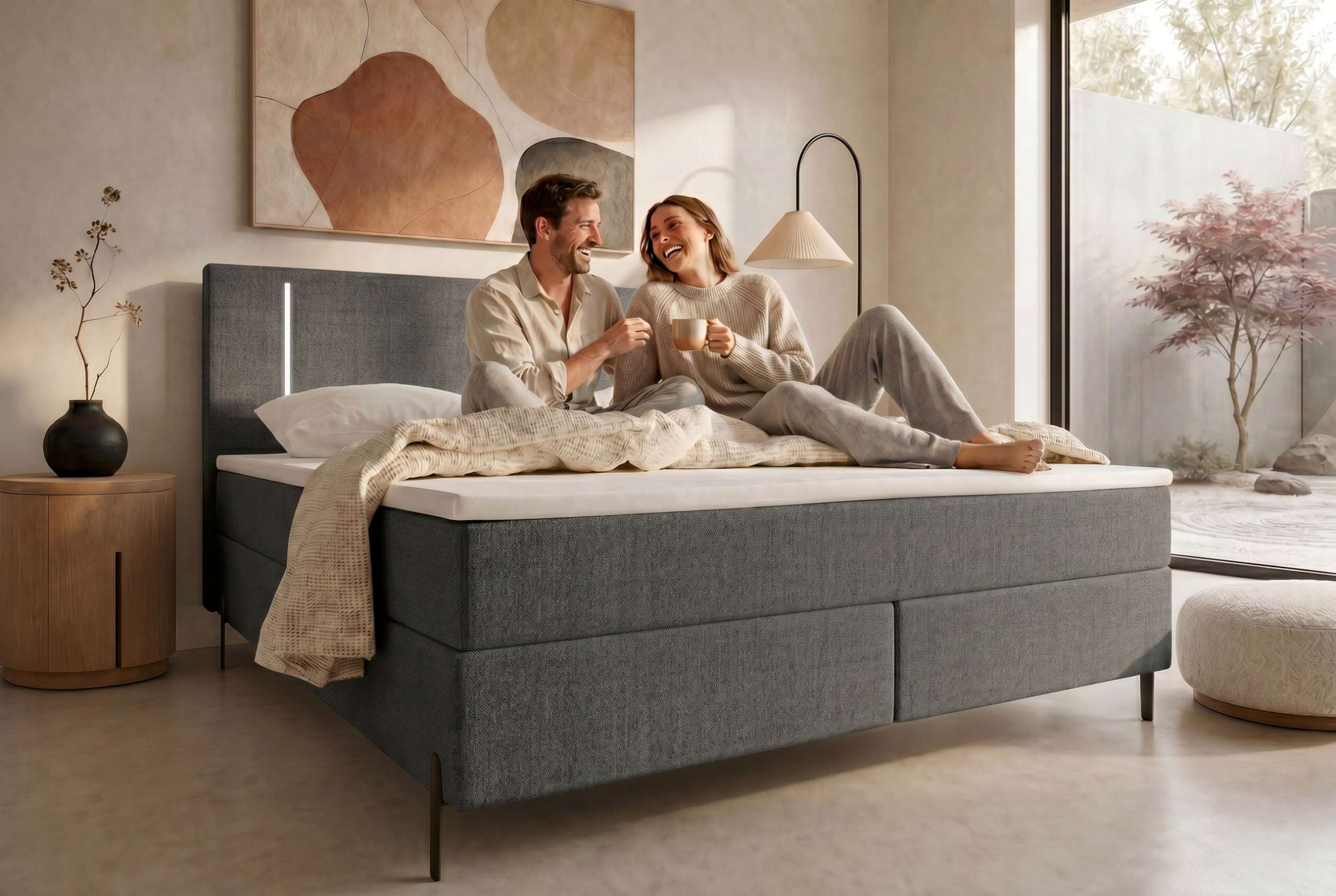 Boxspringbett Titan Graphit