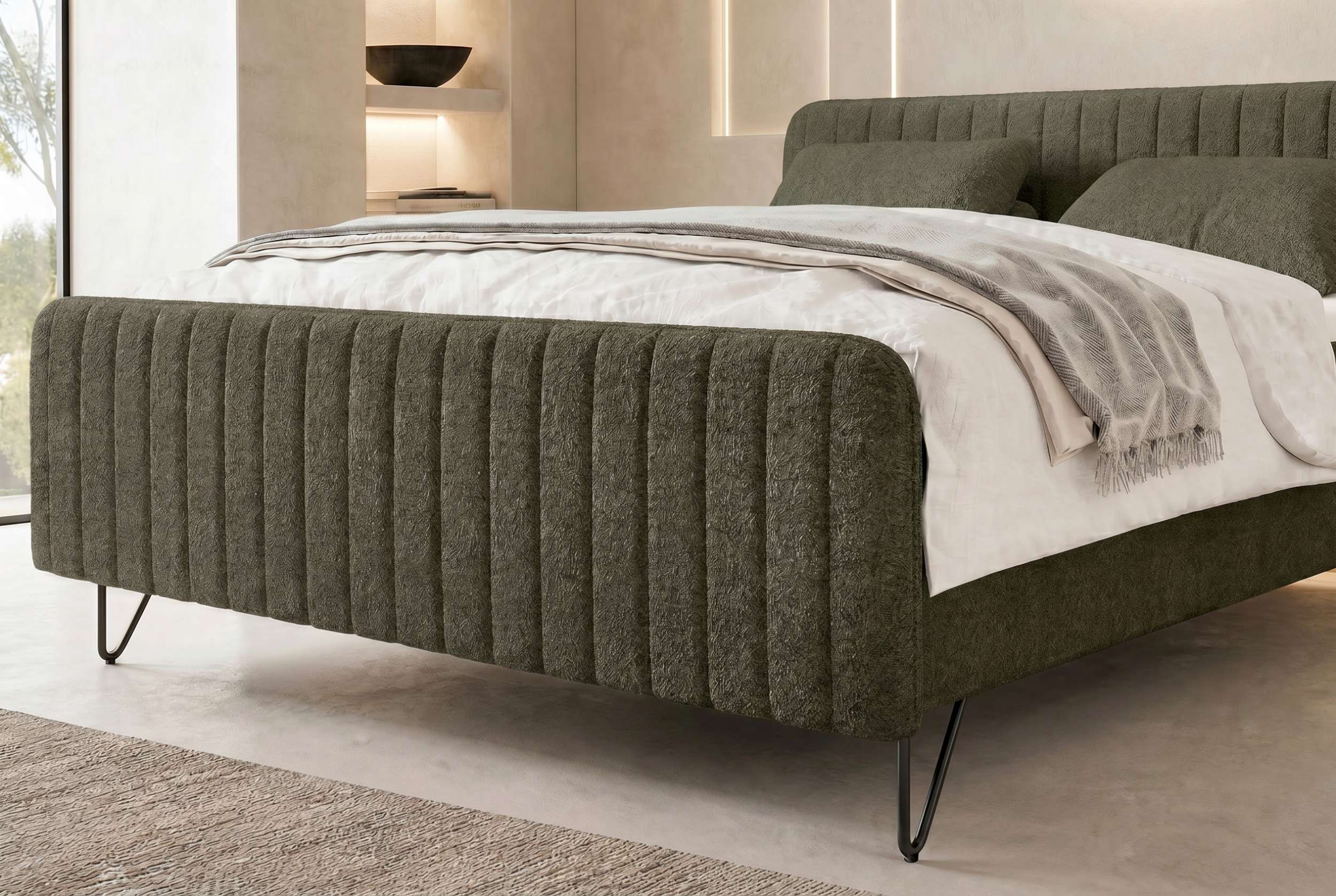 Boxspringbett Aurelio Wintermoos