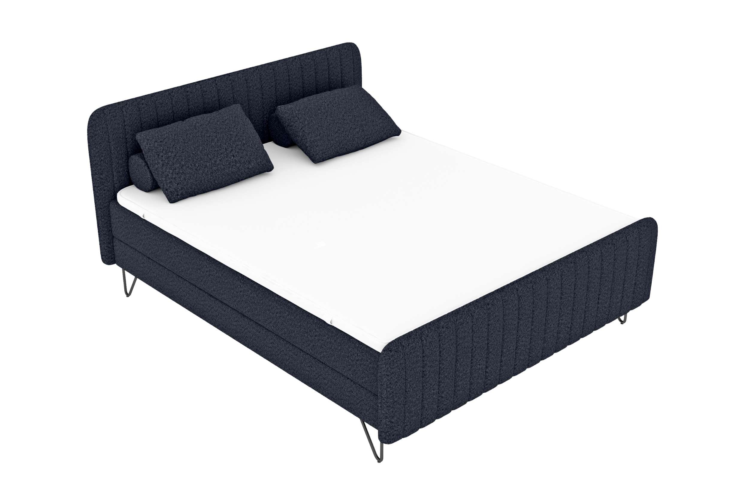 Boxspringbett Aurelio Dunkelblau