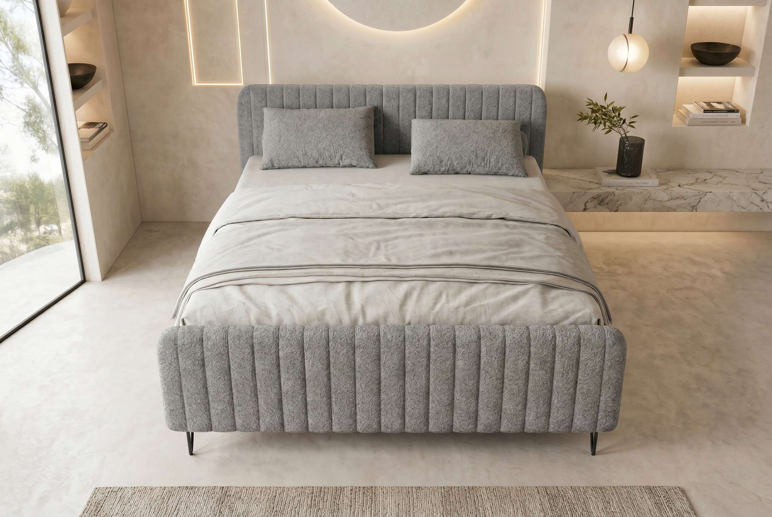 Boxspringbett Aurelio Grau