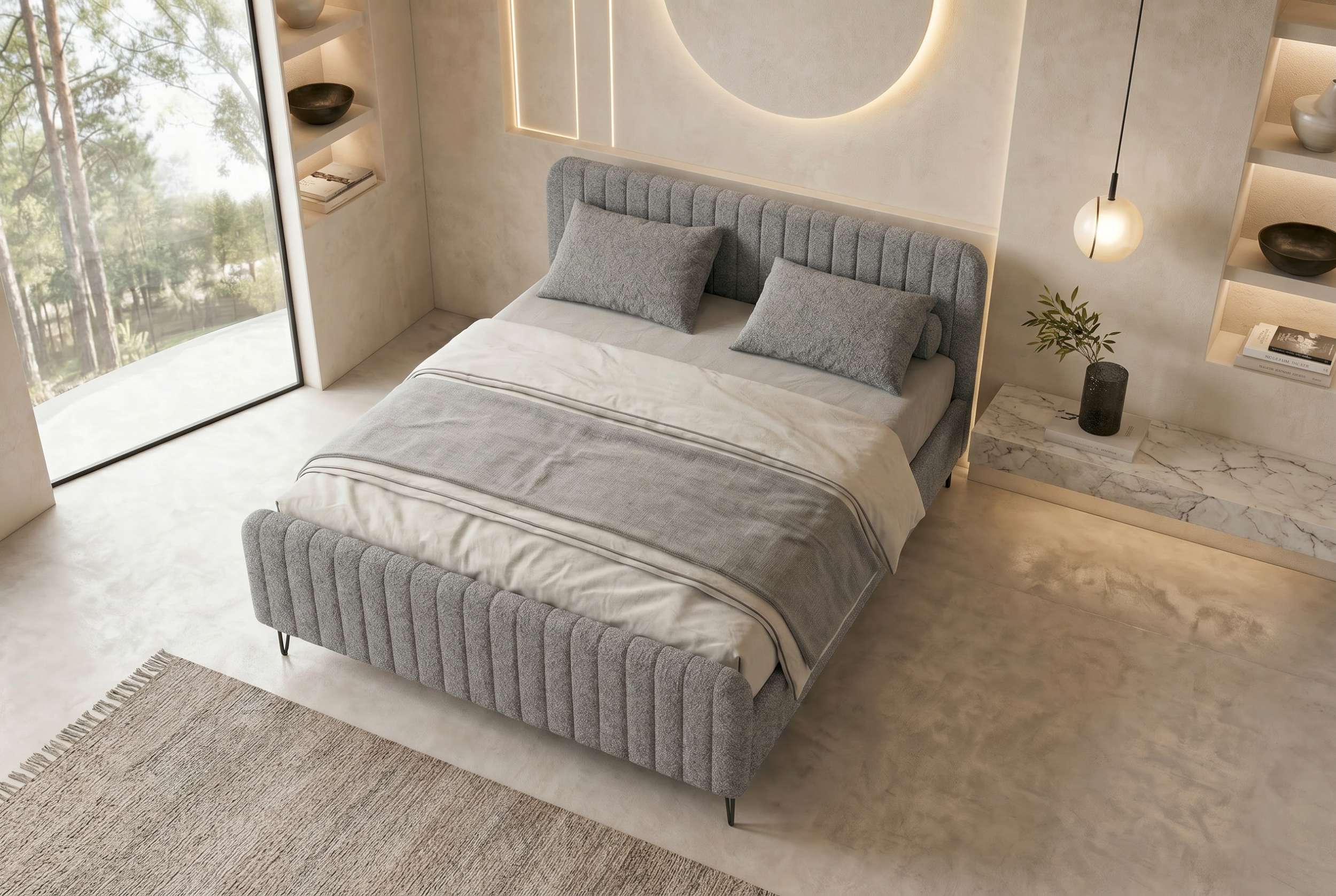 Boxspringbett Aurelio Grau