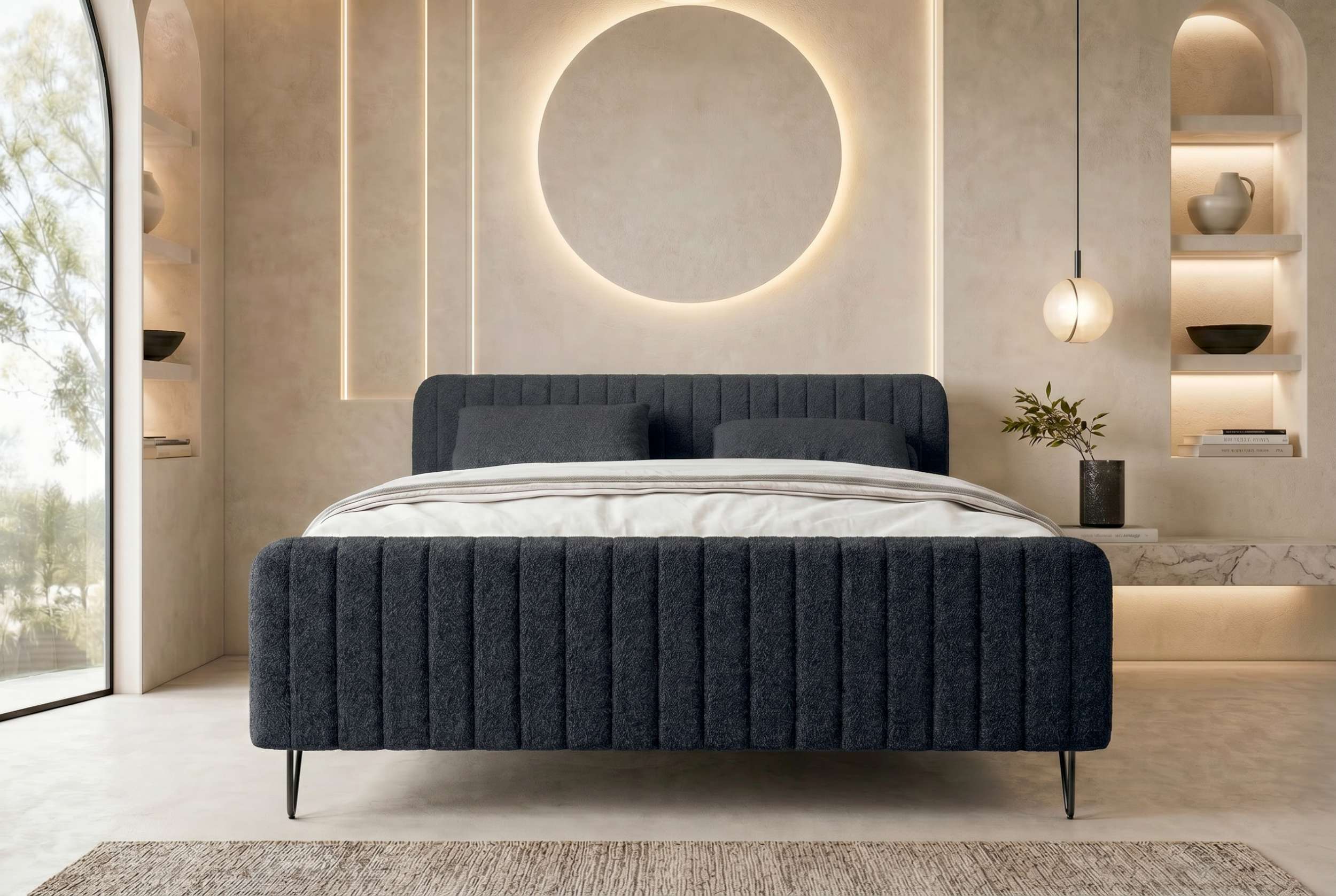 Boxspringbett Aurelio Schwarz