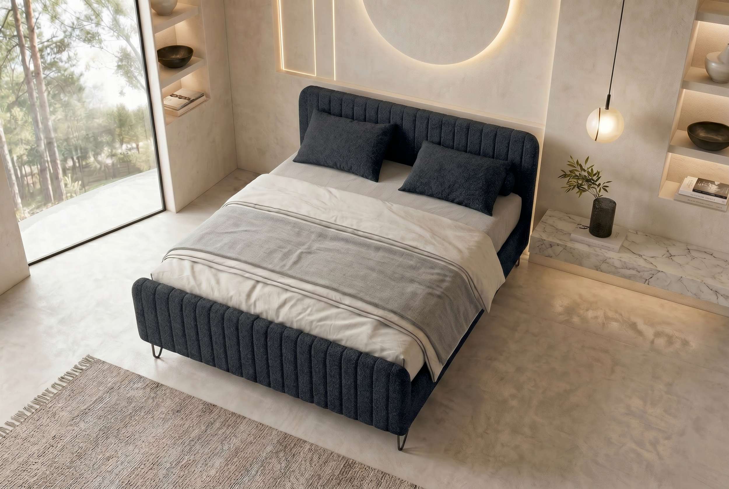 Boxspringbett Aurelio Schwarz