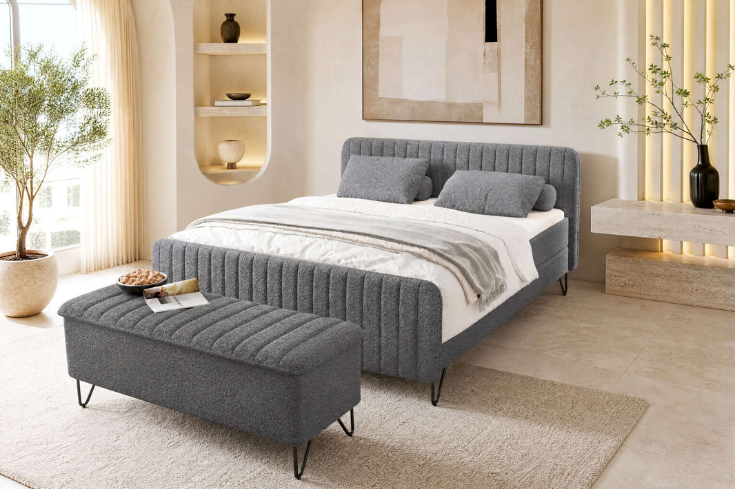 Boxspringbett Aurelio Hocker