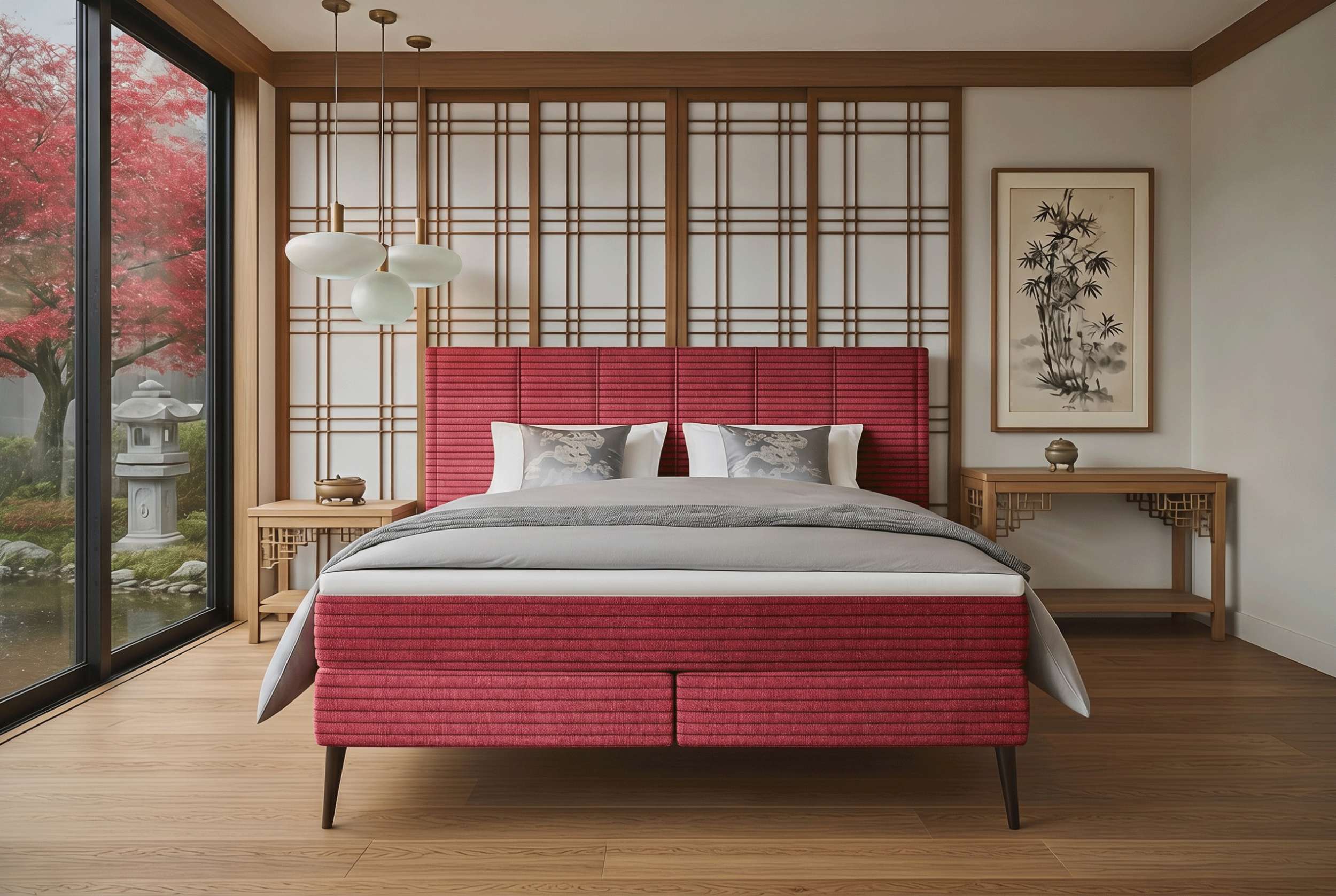 Boxspringbett Vento Rot