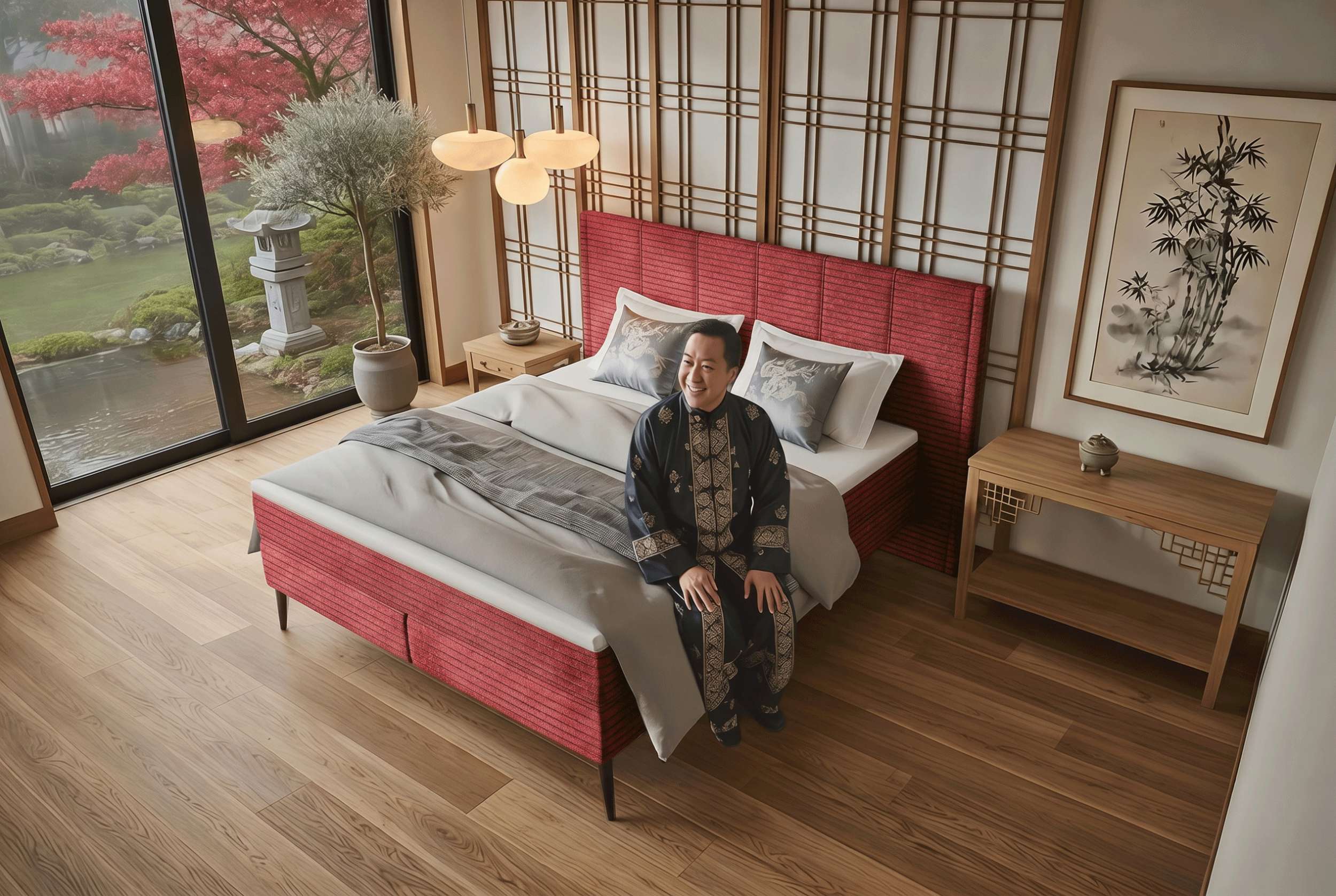 Boxspringbett Vento Rot
