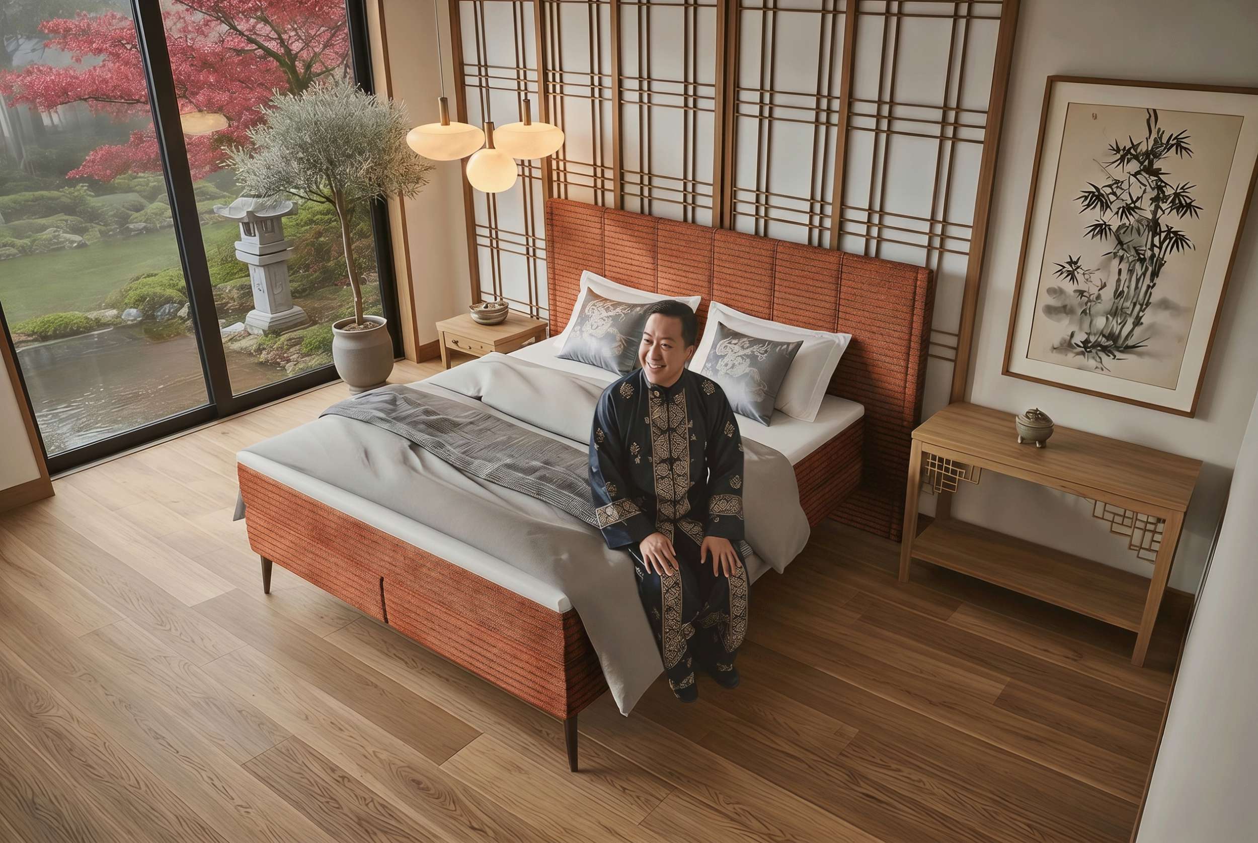 Boxspringbett Vento Terracotta