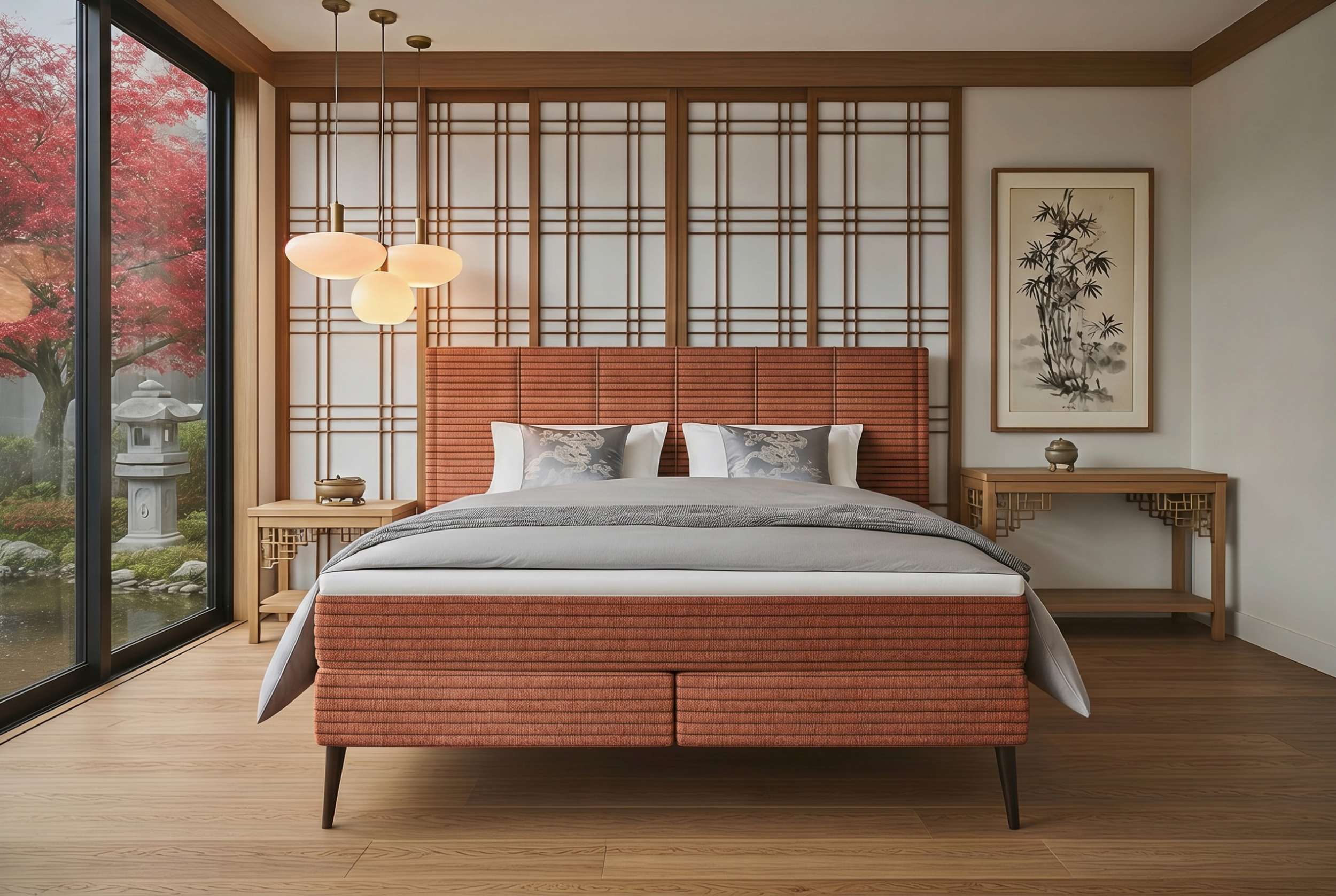 Boxspringbett Vento Terracotta