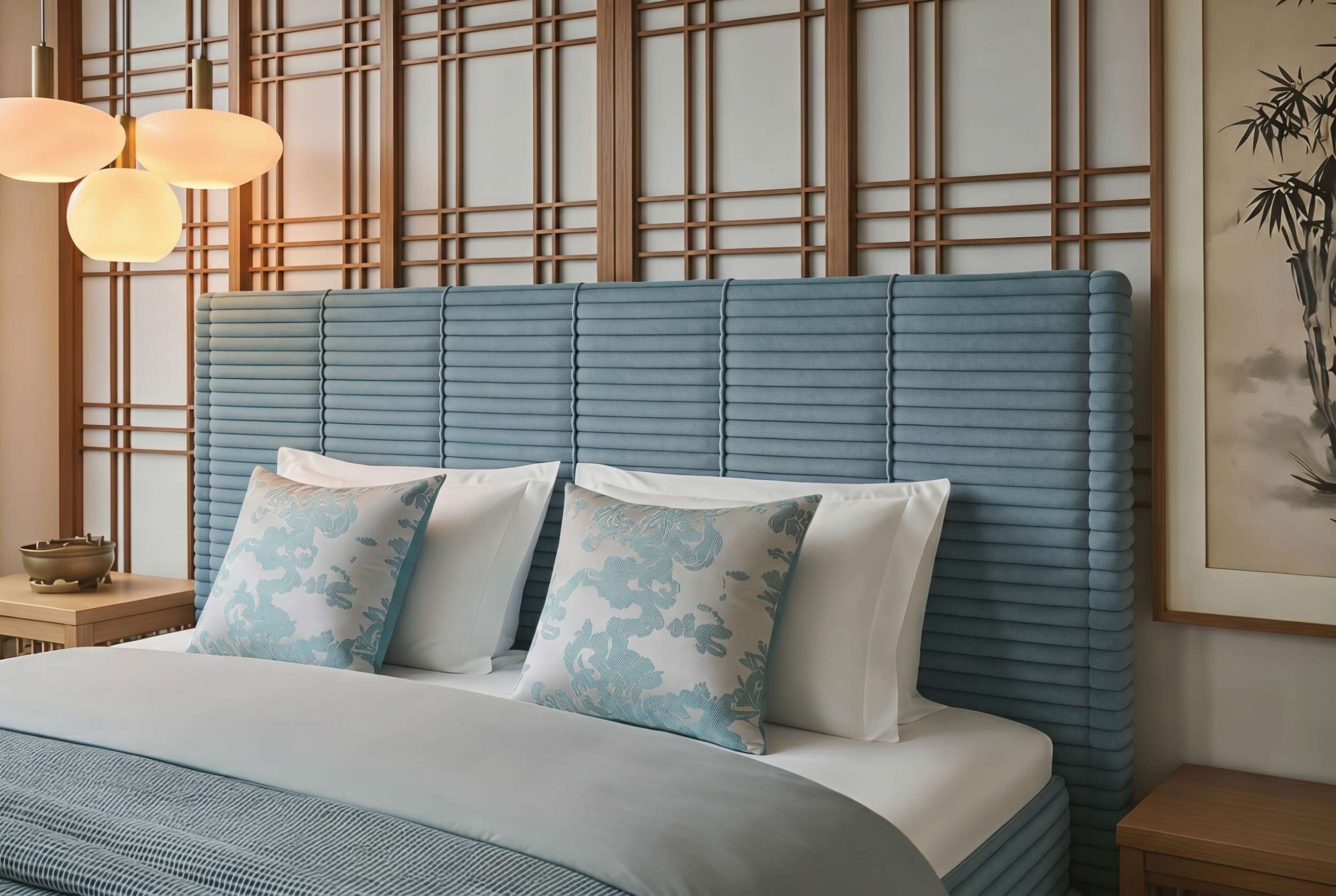 Boxspringbett Vento Hellblau