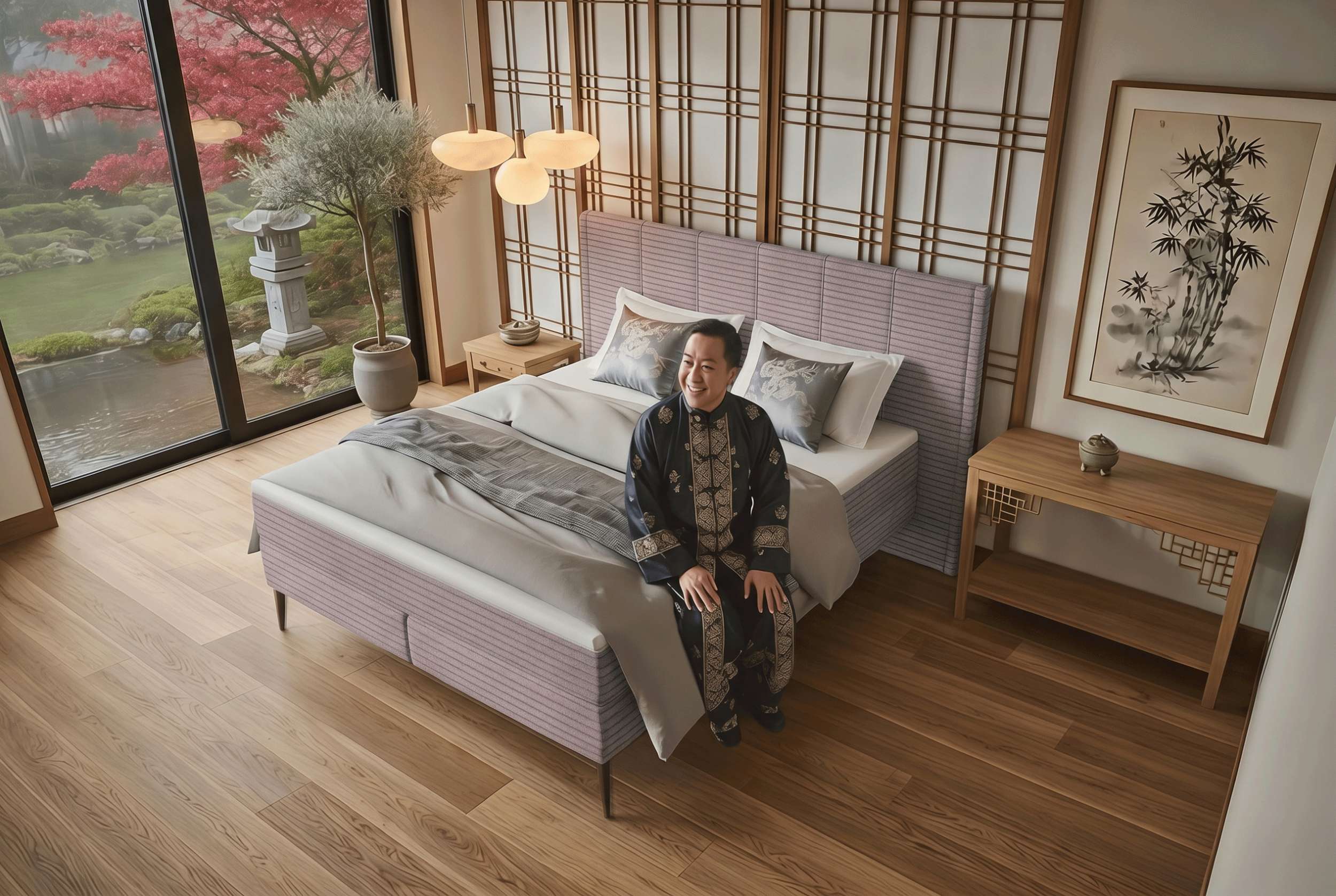 Boxspringbett Vento Pastellrosa
