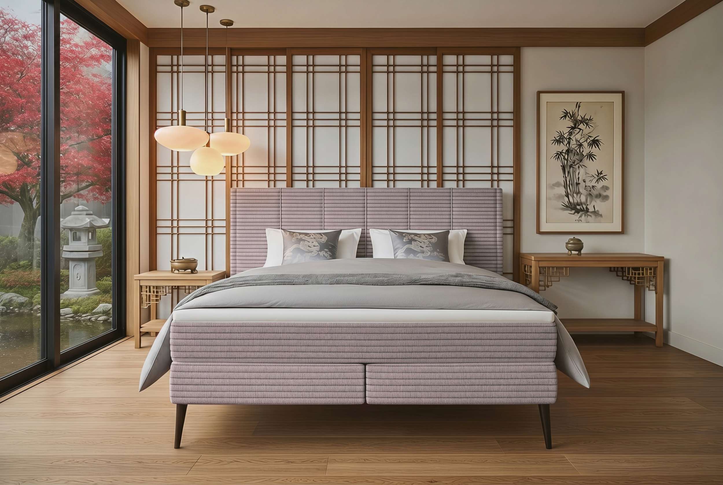 Boxspringbett Vento Pastellrosa