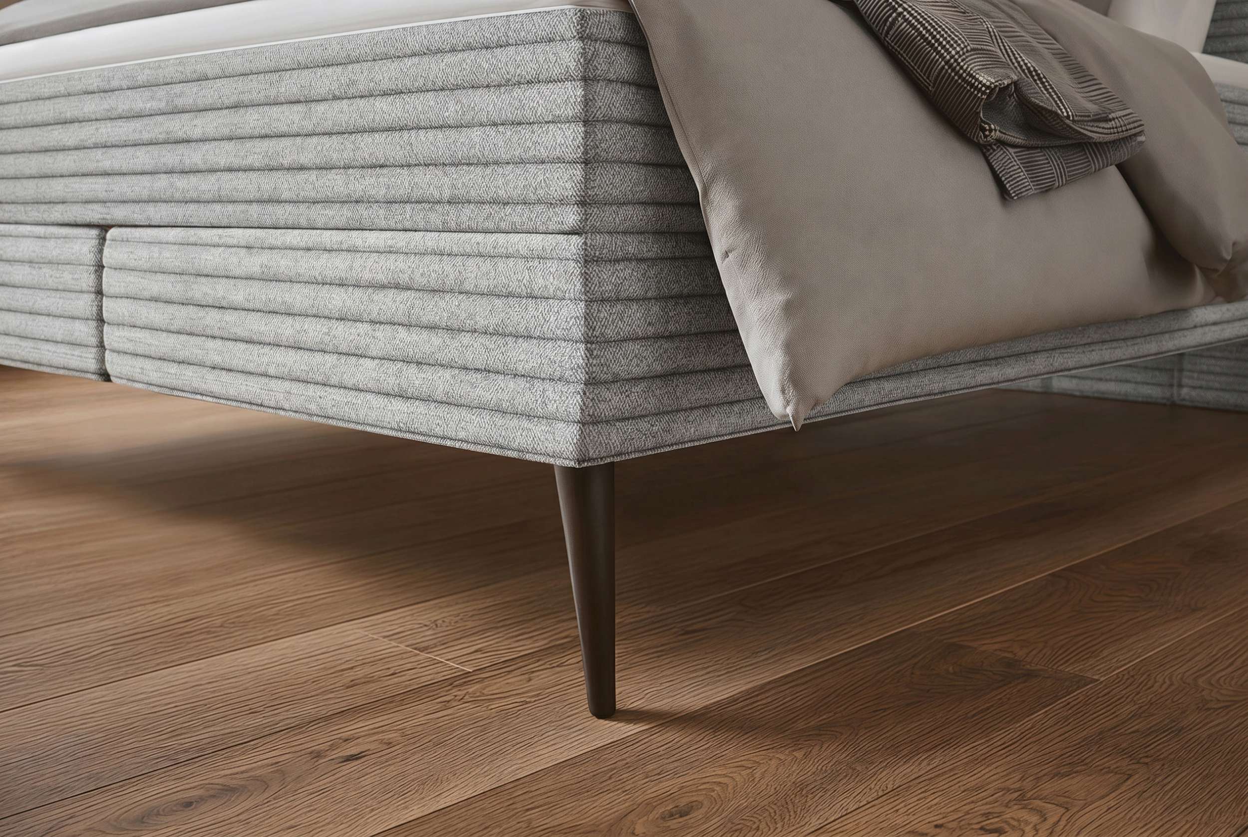 Boxspringbett Vento Hellgrau