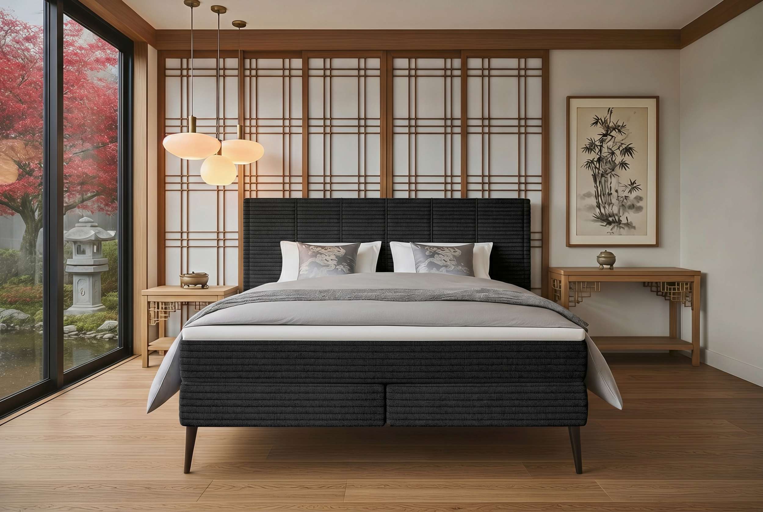 Boxspringbett Vento Schwarz