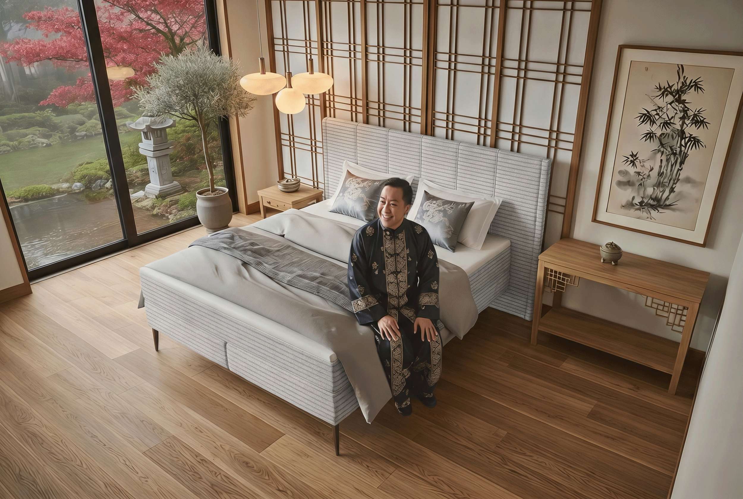 Boxspringbett Vento Latte