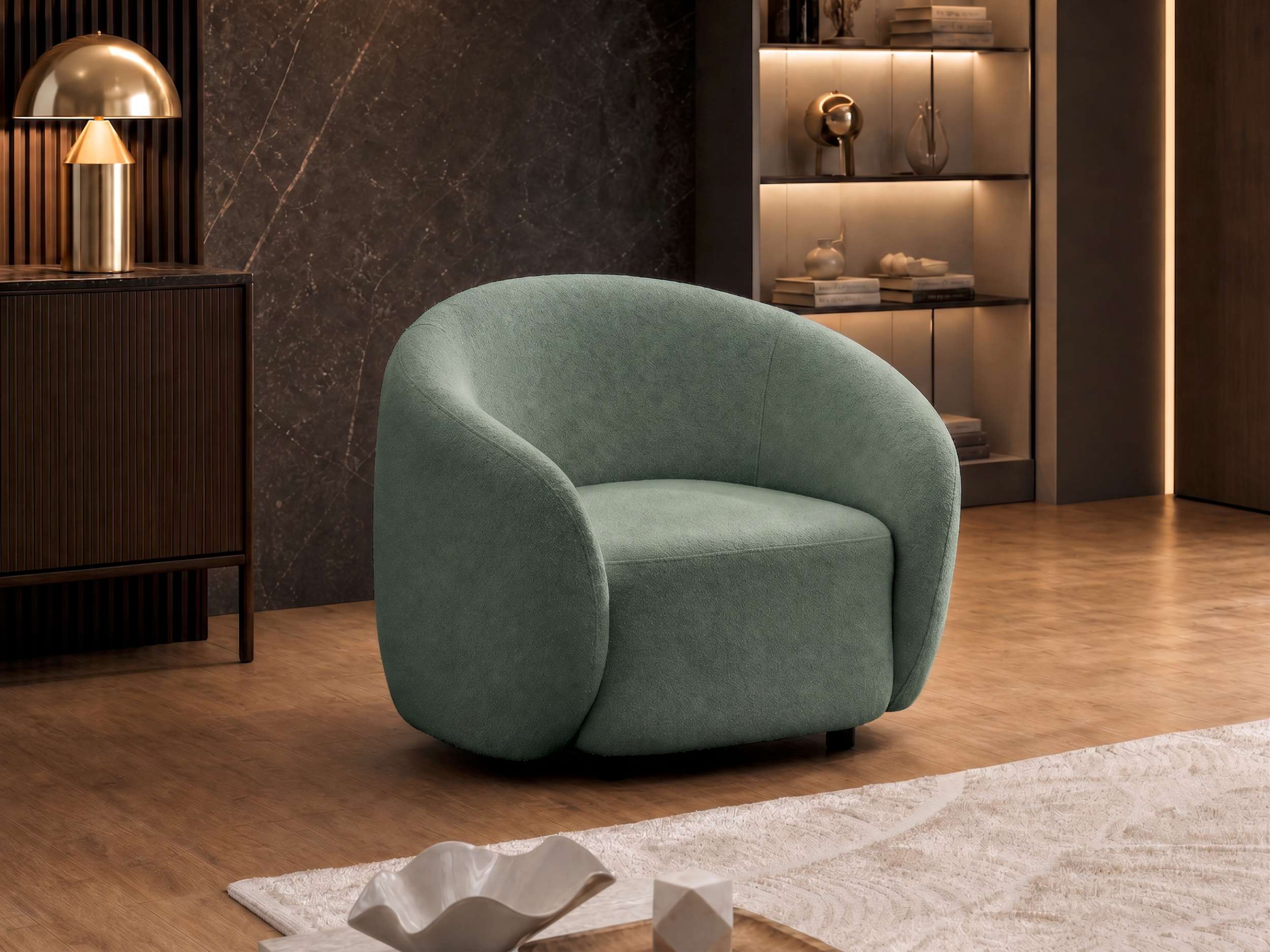 Stoffsofa Garnitur 3er, 2er, 1er Capri Minze