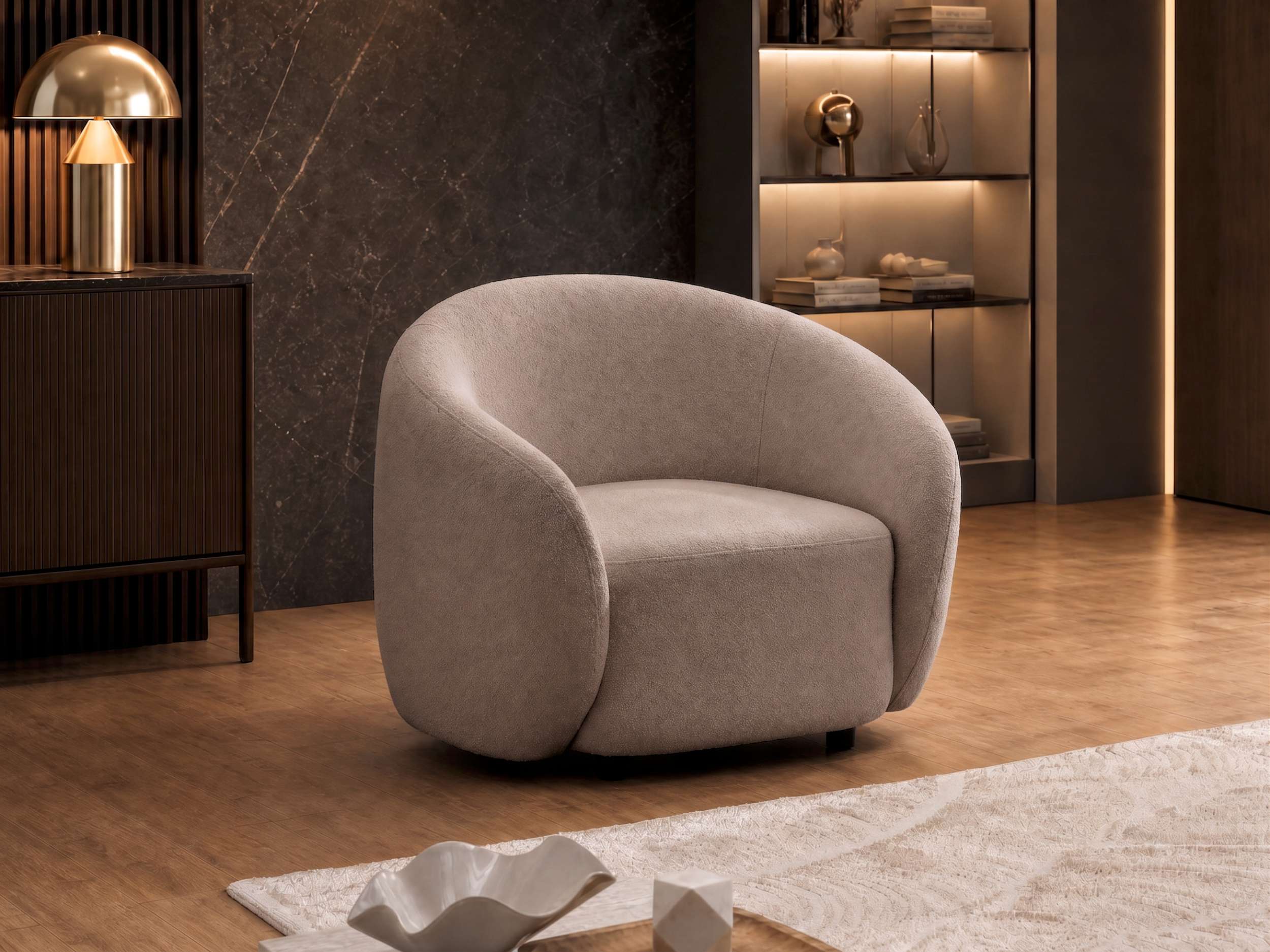 Stoffsofa Garnitur 3er, 2er, 1er Capri Rosa