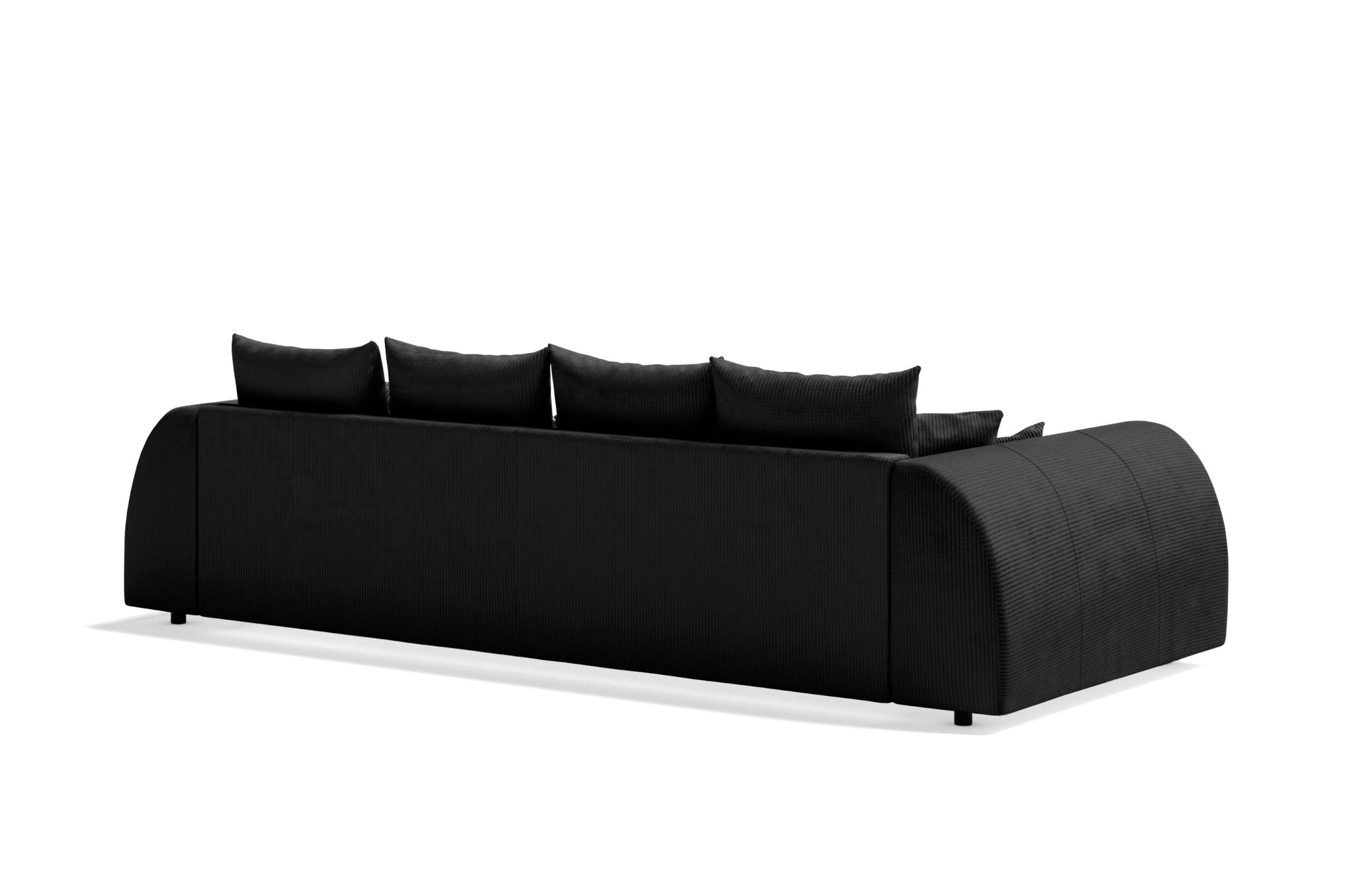 Bigsofa Ragnar im Stoffbezug Schwarz