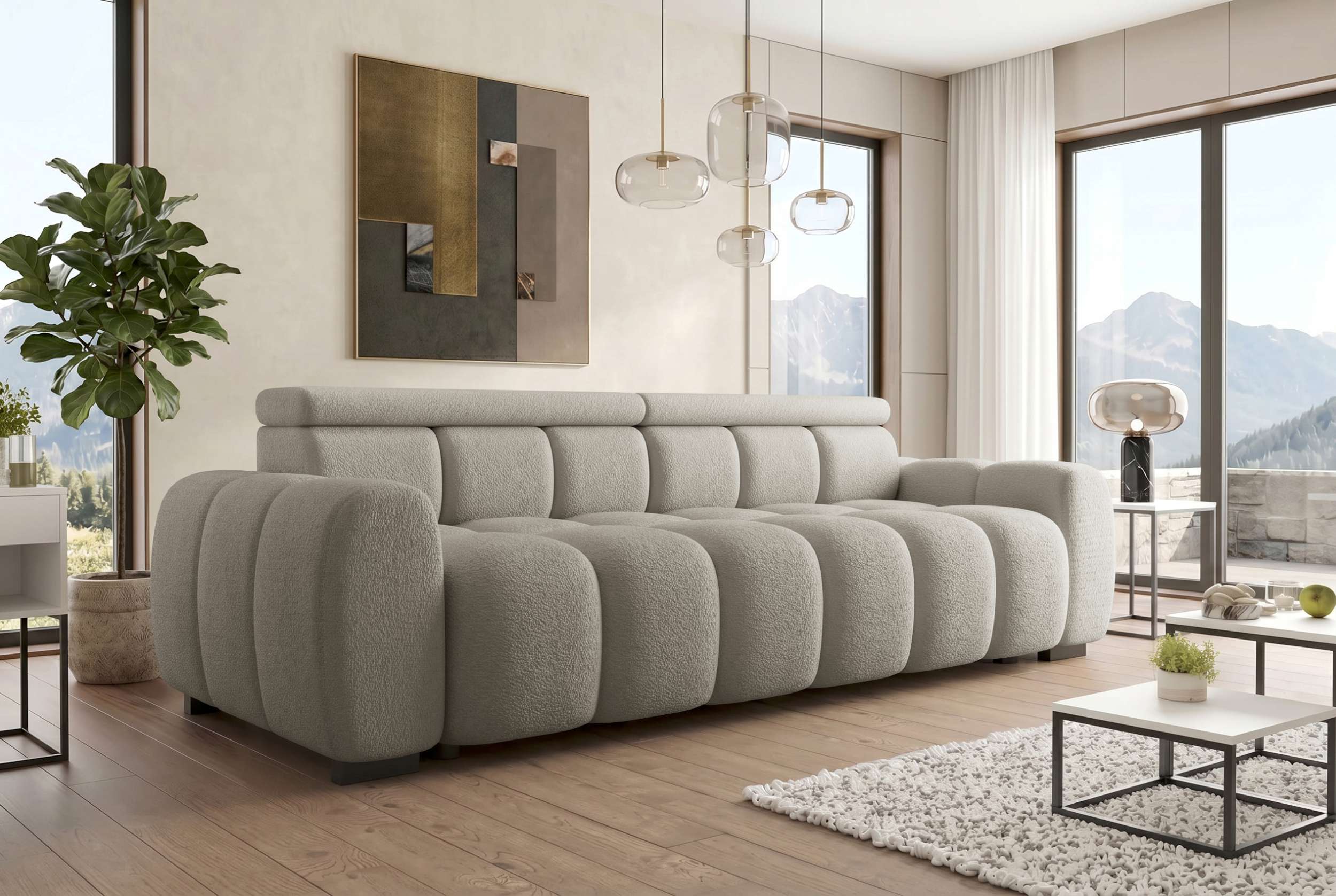 Bigsofa Santorin im Stoffbezug