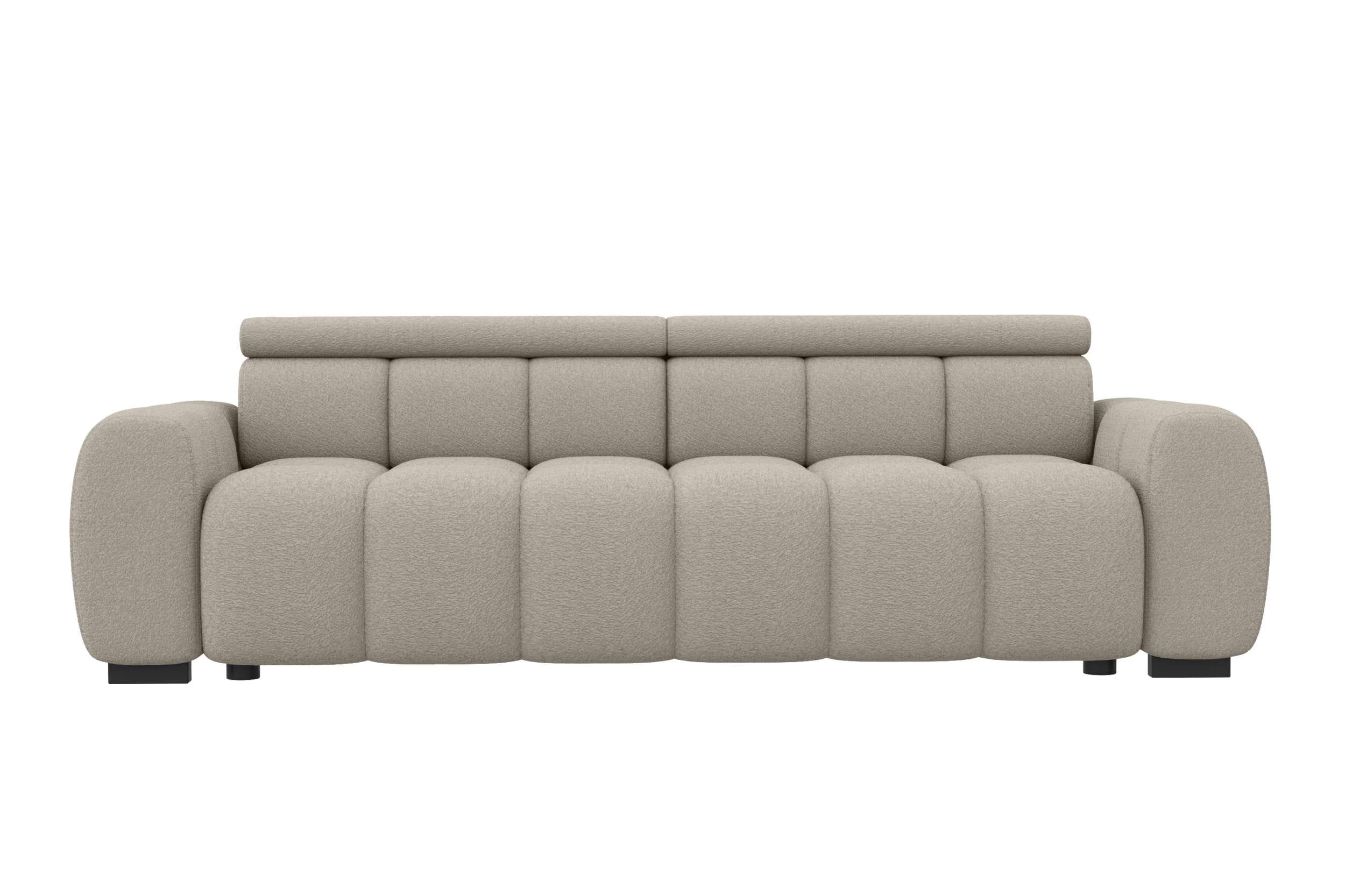 Bigsofa Santorin im Boucle Stoffbezug Cappuccino