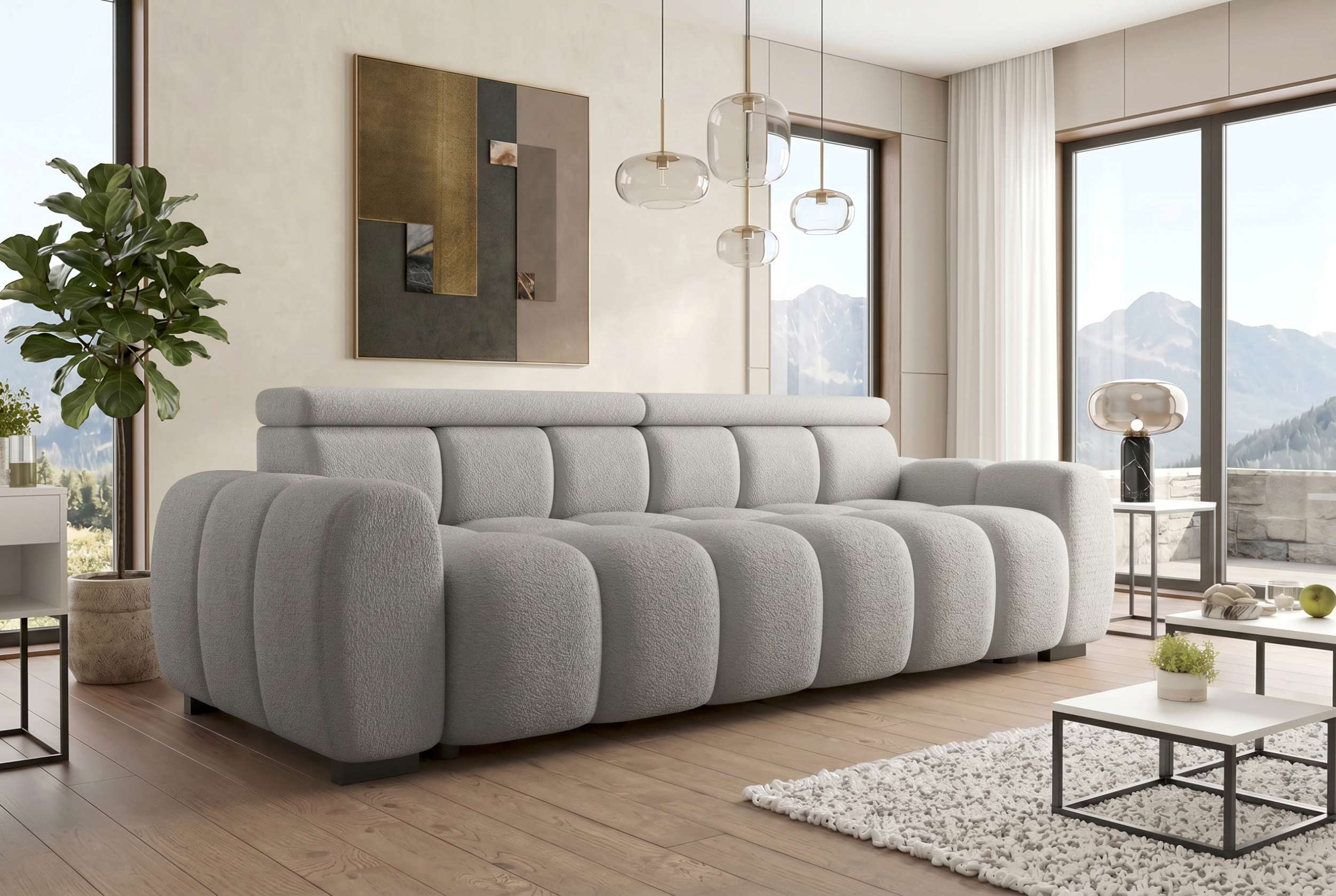 Bigsofa Santorin im Stoffbezug
